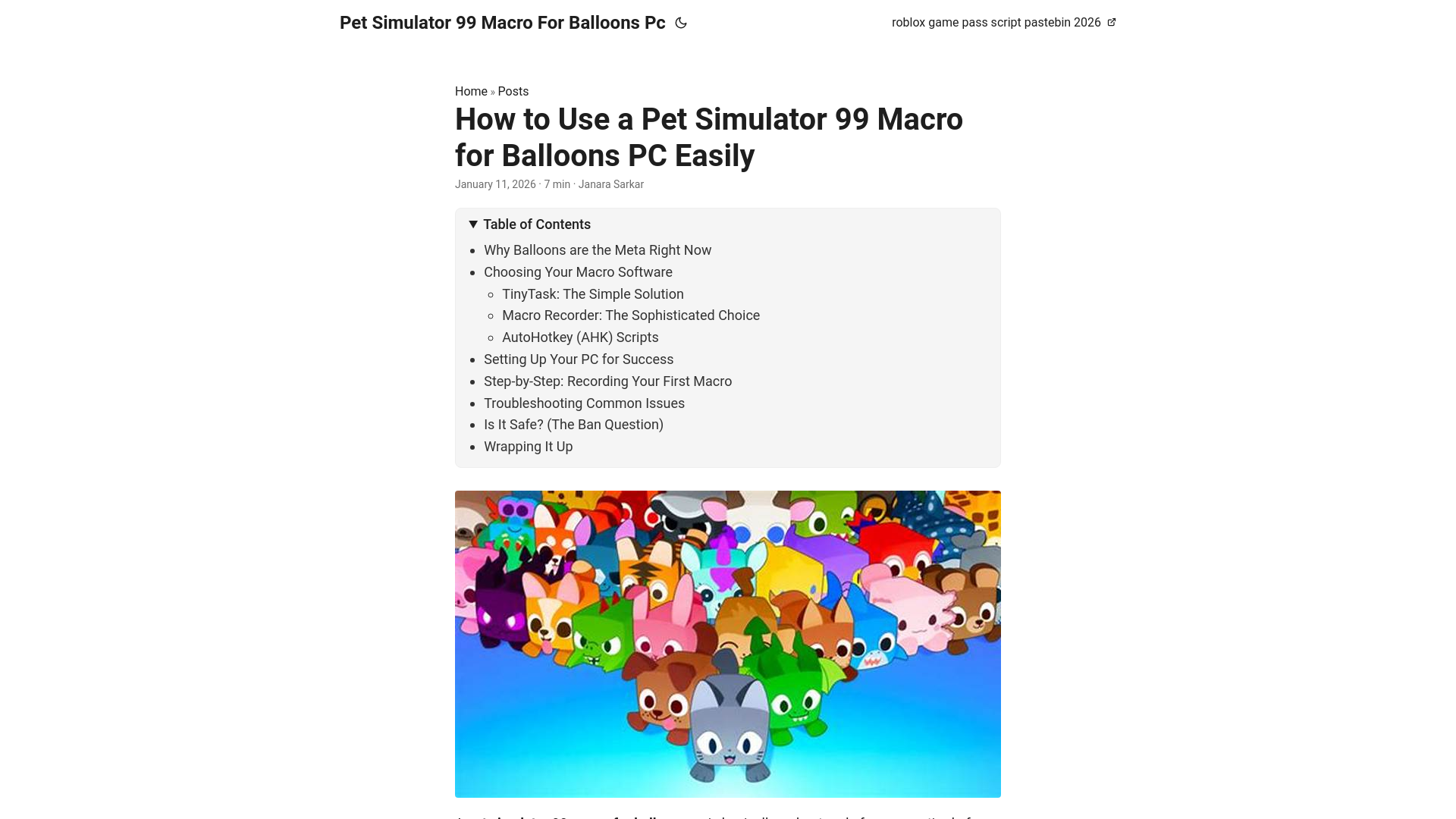 website screenshot of https://petsimulator99macroforballoonspc.pages.dev/