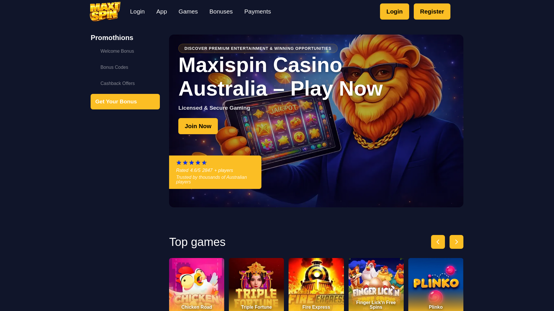 website screenshot of https://maxispinaustralia-com.pages.dev/