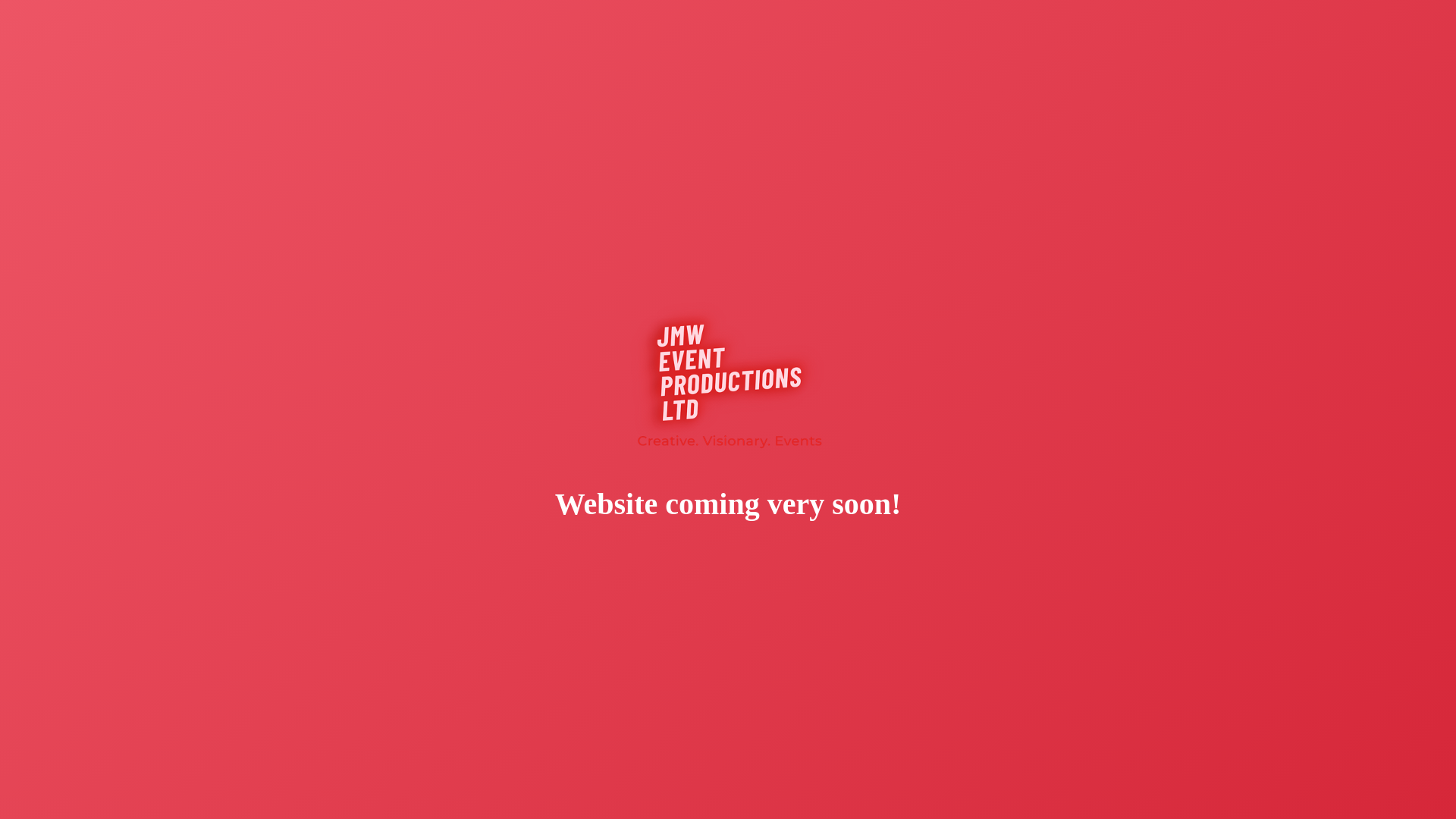 website screenshot of https://jmweventproductions.com/