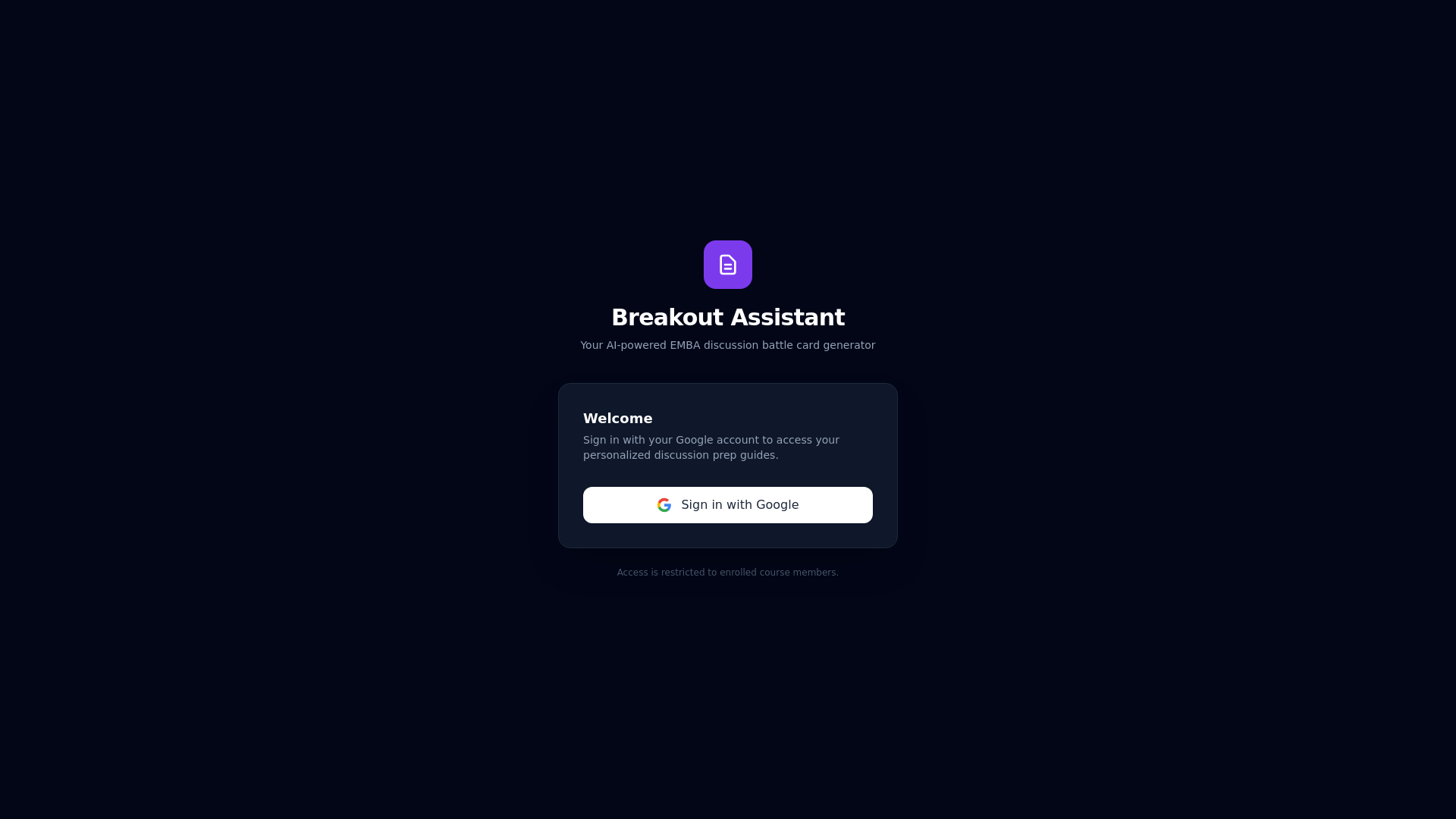 website screenshot of https://breakoutassistant.pages.dev/