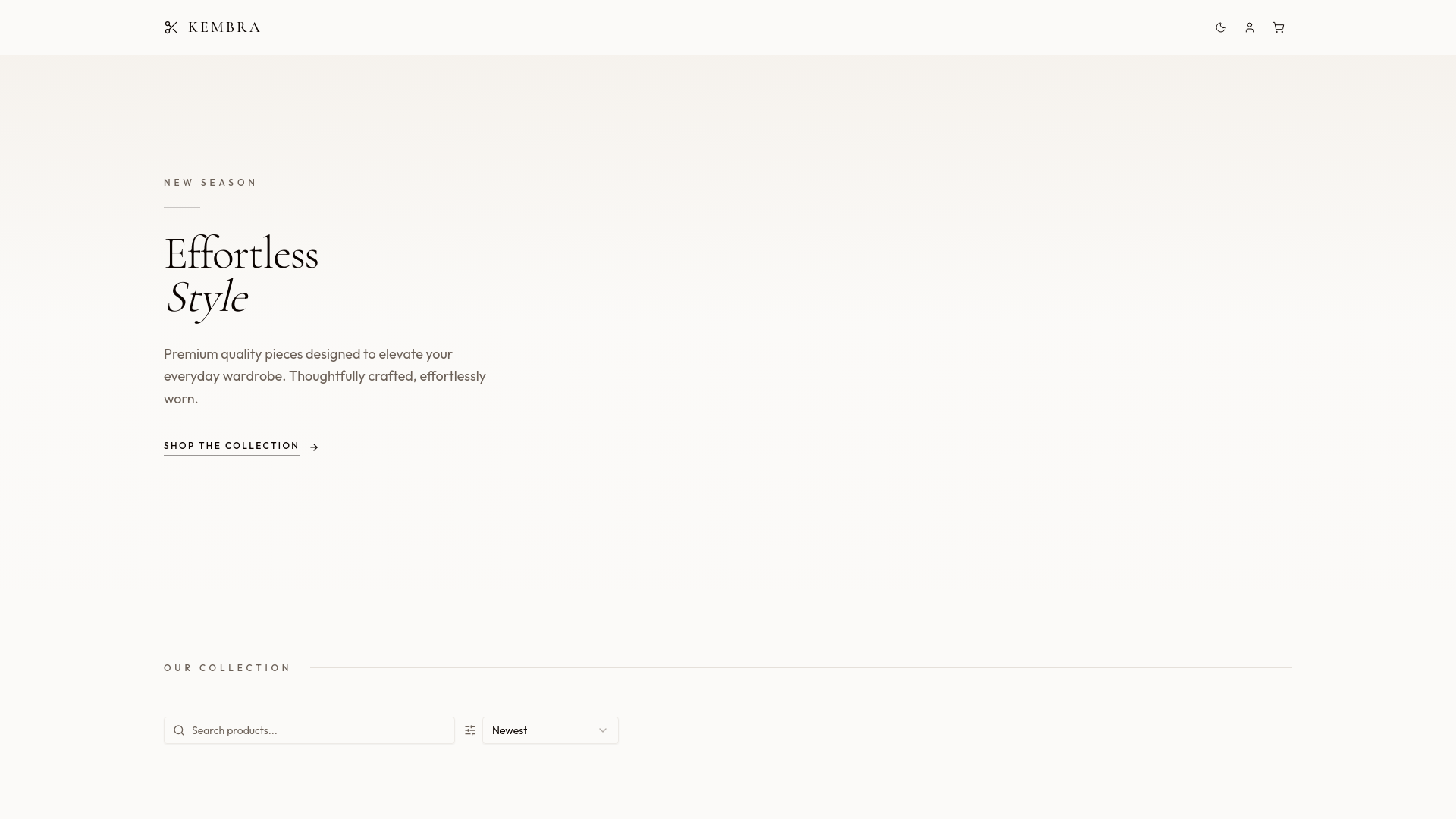 website screenshot of https://kembra.ro/