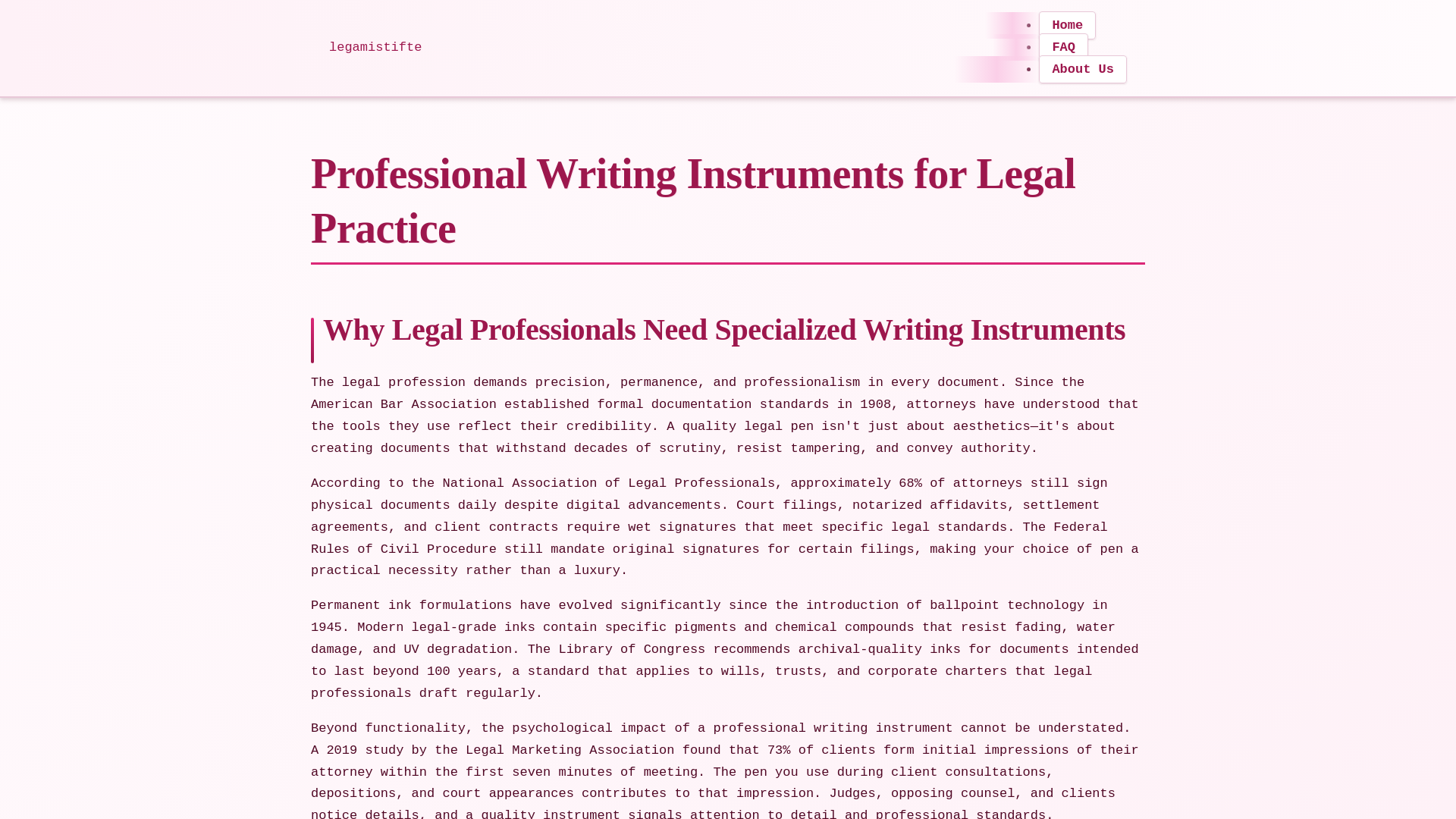 website screenshot of https://legamistifte-xyz.pages.dev/