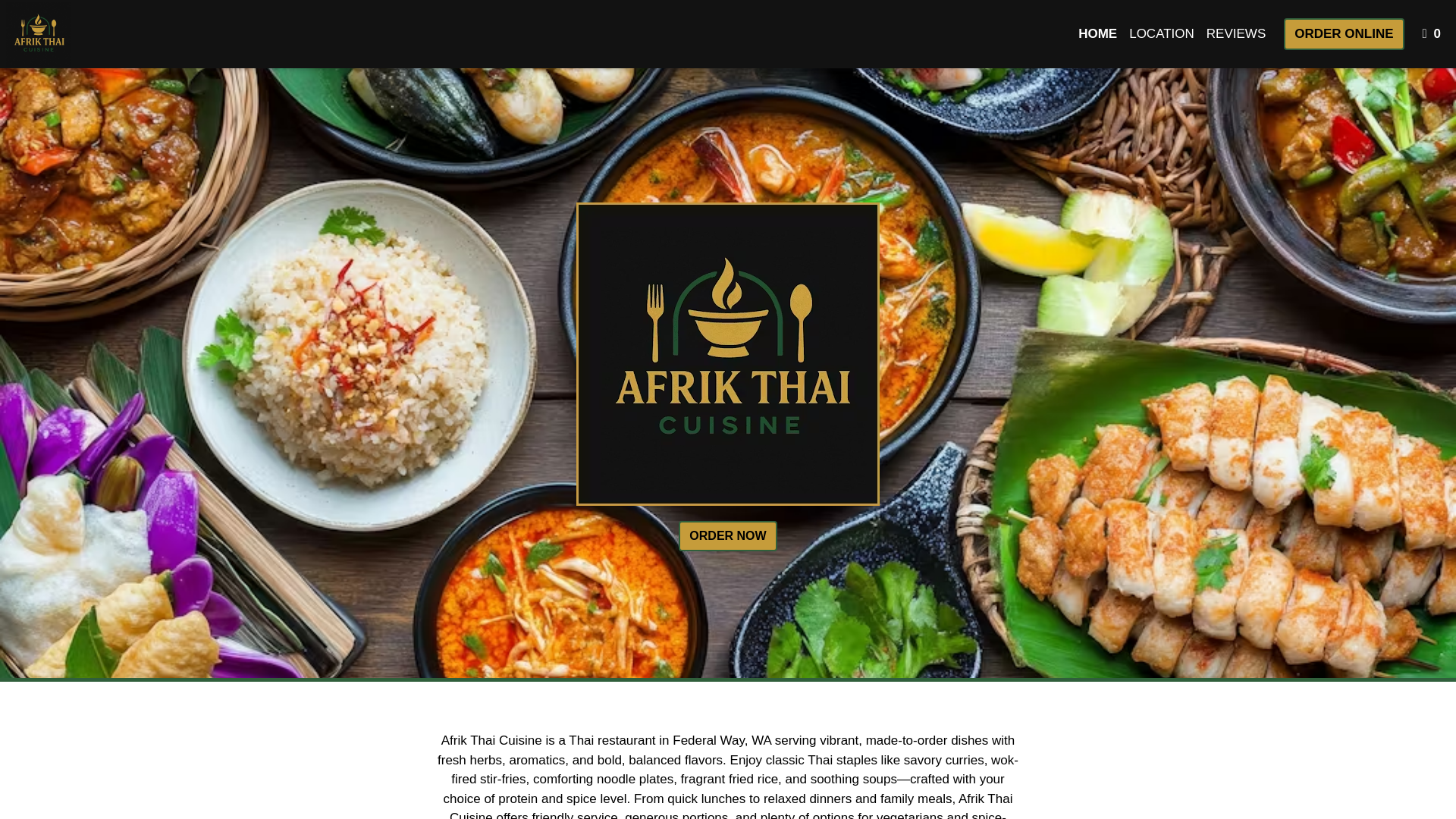 website screenshot of https://orderafrikthaicuisine.com/