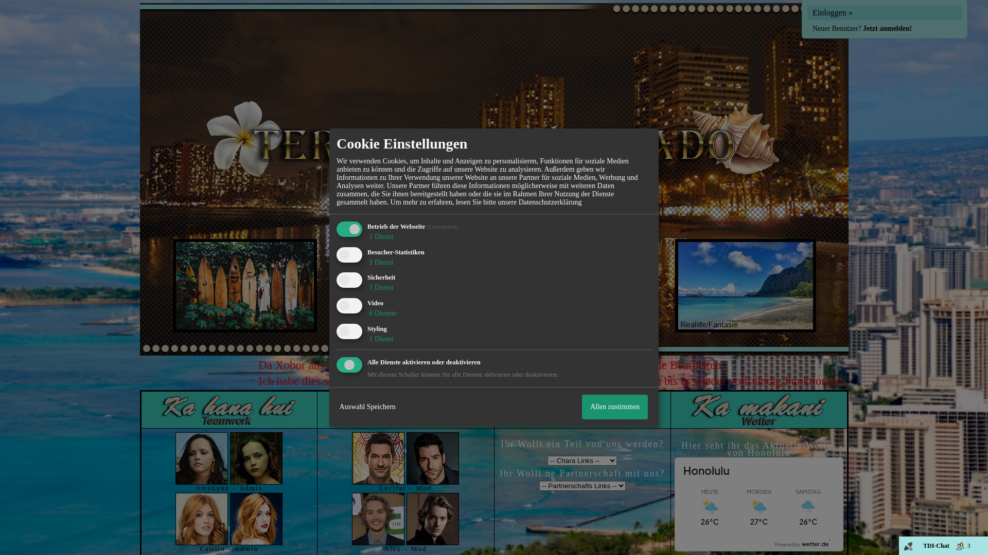 website screenshot of https://terra-de-inventado.xobor.de/