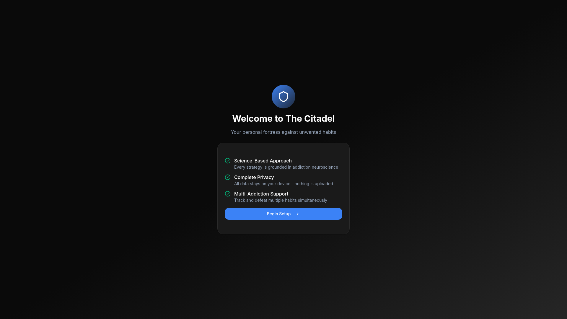 website screenshot of https://trwcitadel.com/