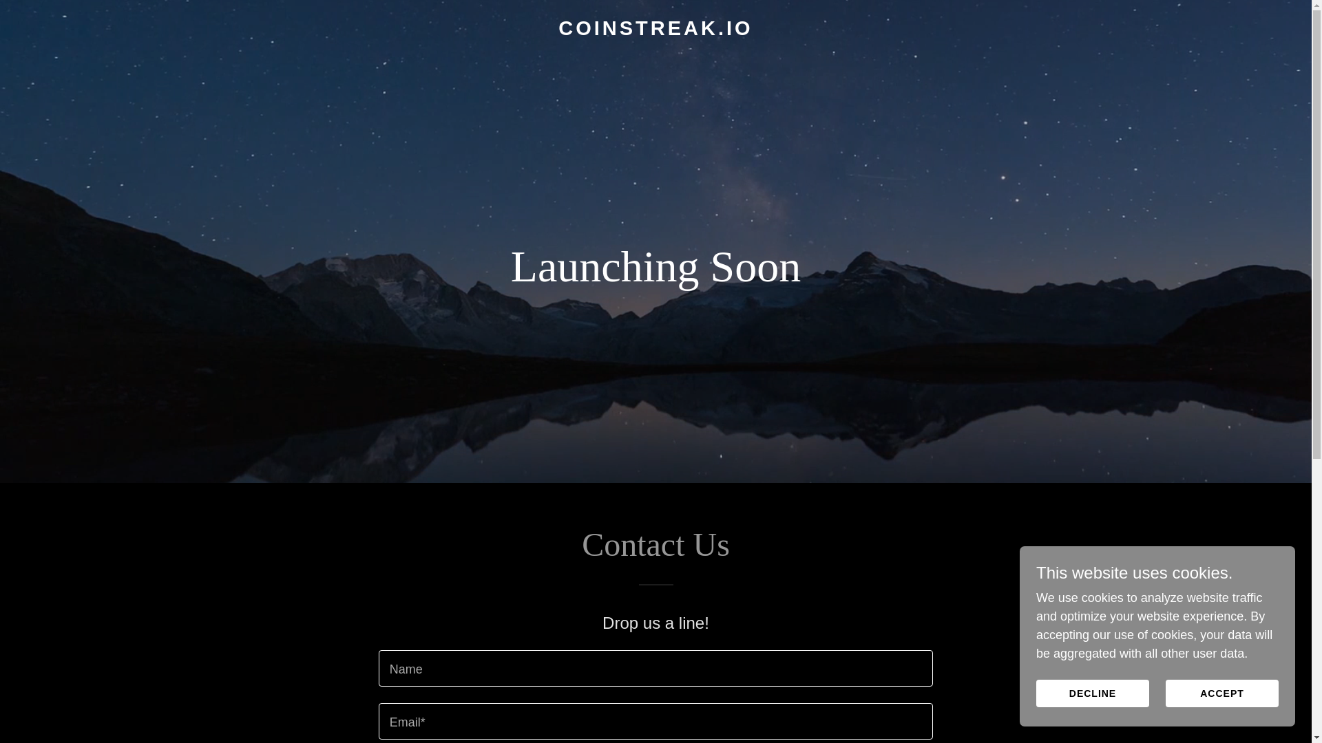 website screenshot of https://coinstreak.io/