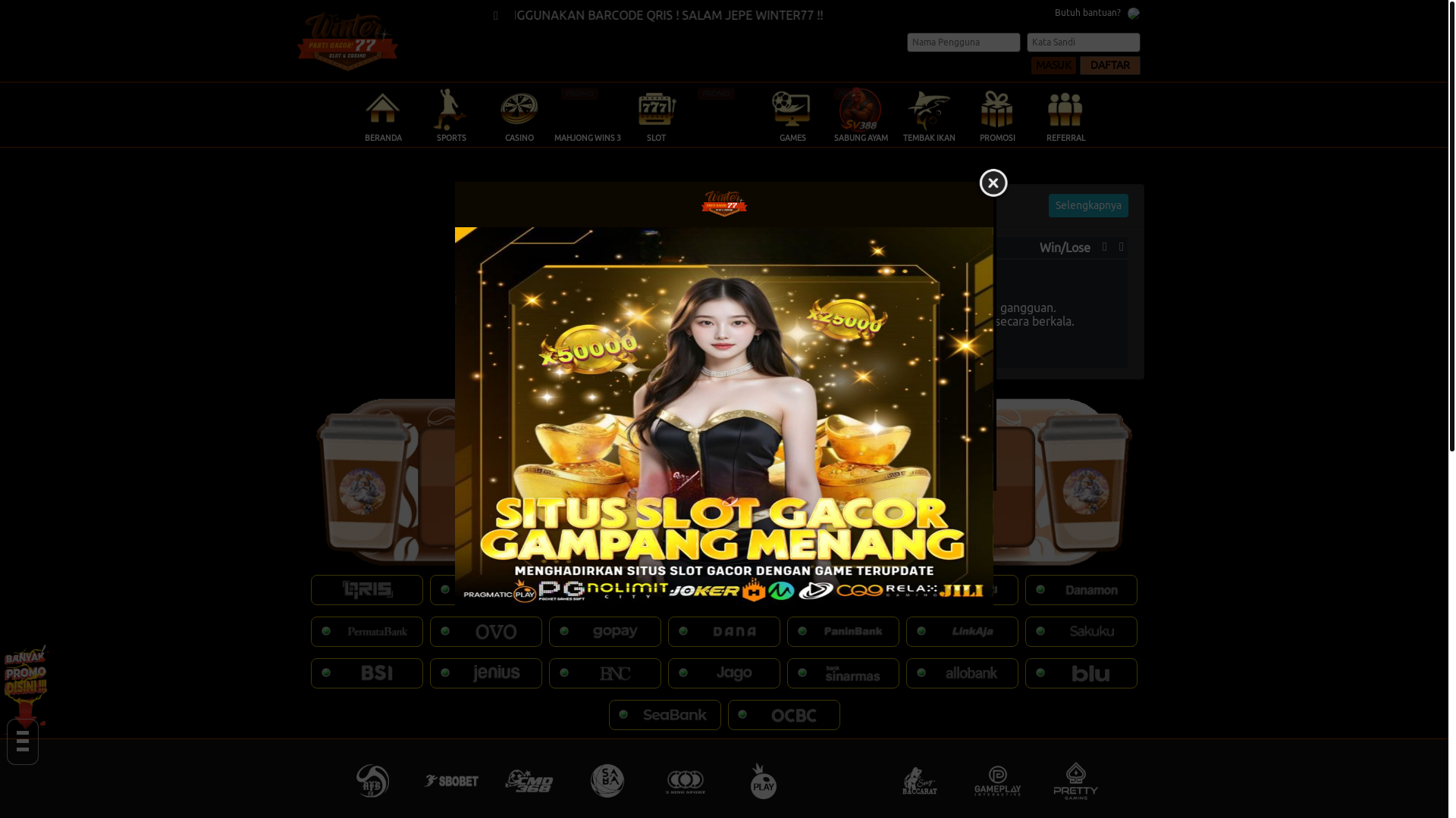website screenshot of https://winter77gacor.xyz/