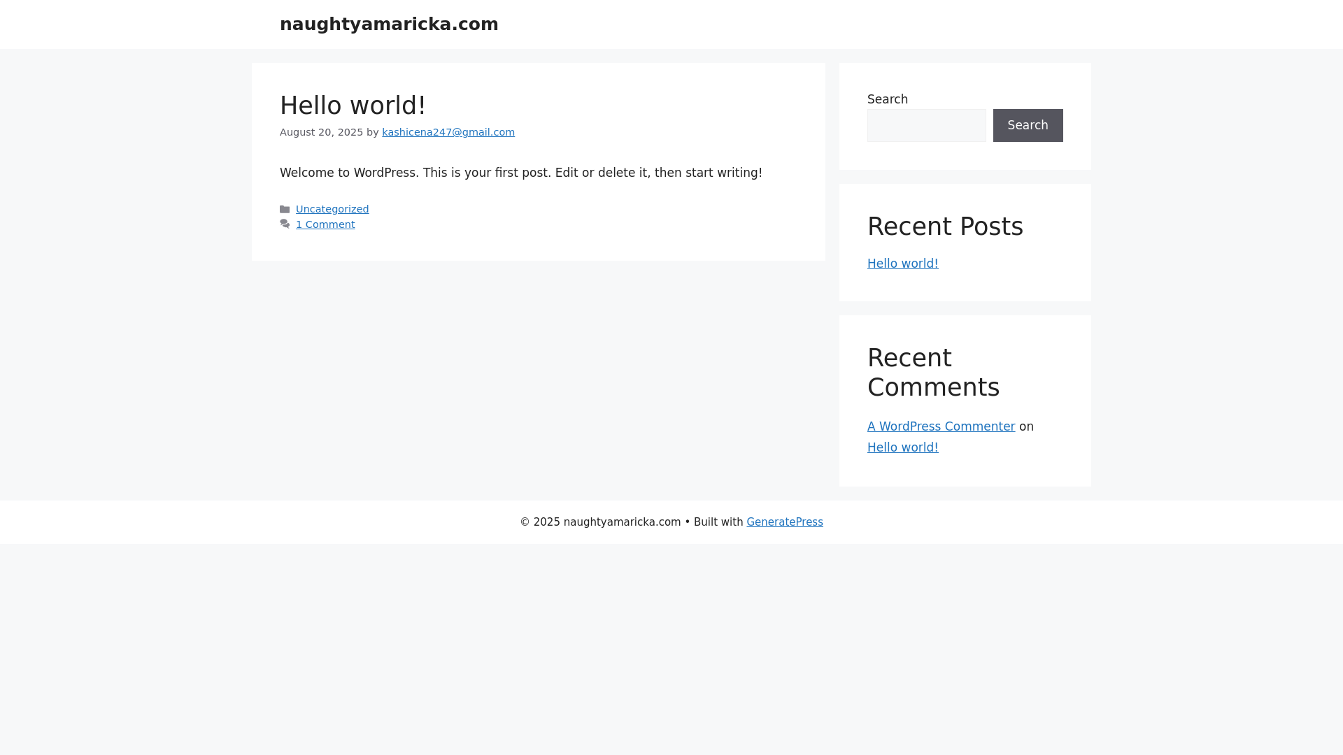 website screenshot of https://naughtyamaricka.com/