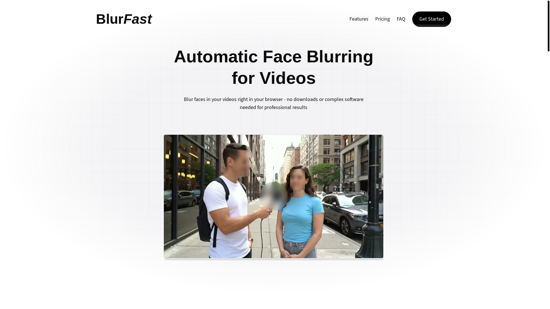 website screenshot of https://tryfaceblur.com/