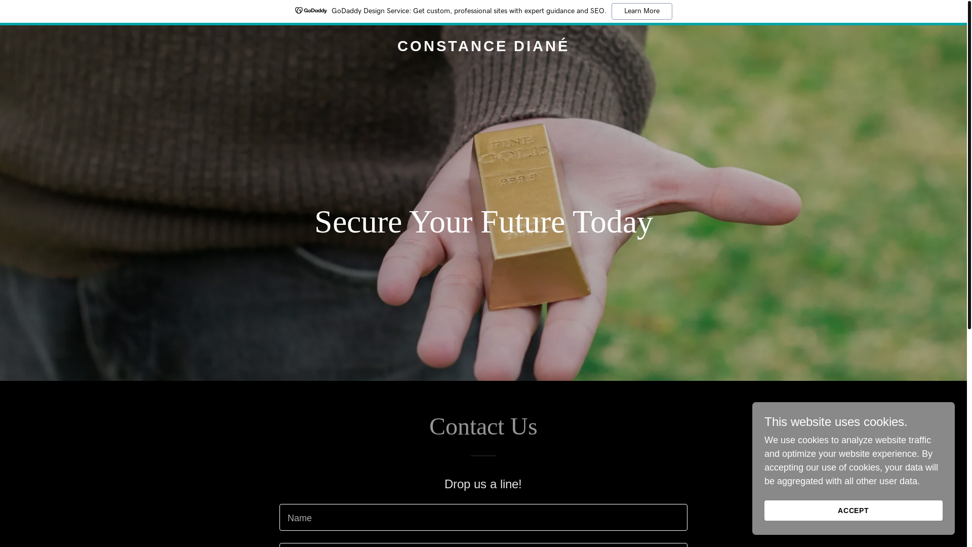 website screenshot of https://constancediane.com/
