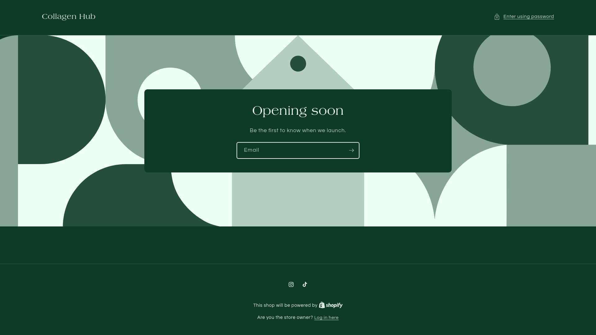 website screenshot of https://collagenhub.online/