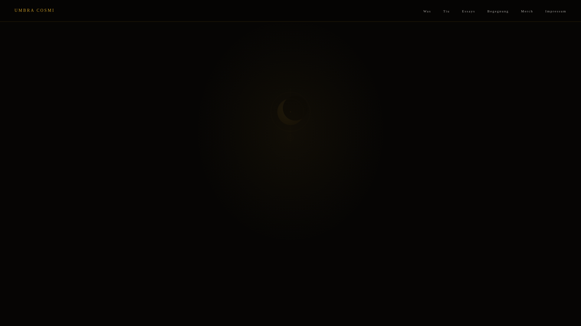 website screenshot of https://umbracosmi.vision/