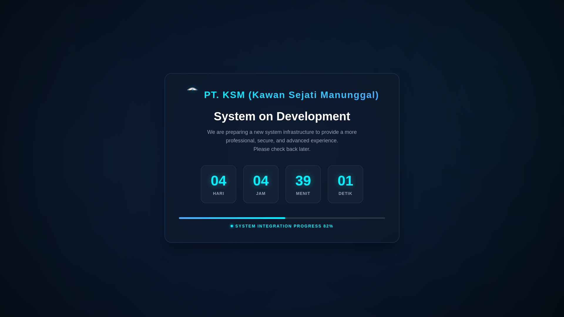 website screenshot of https://kawansejatimanunggal.id/