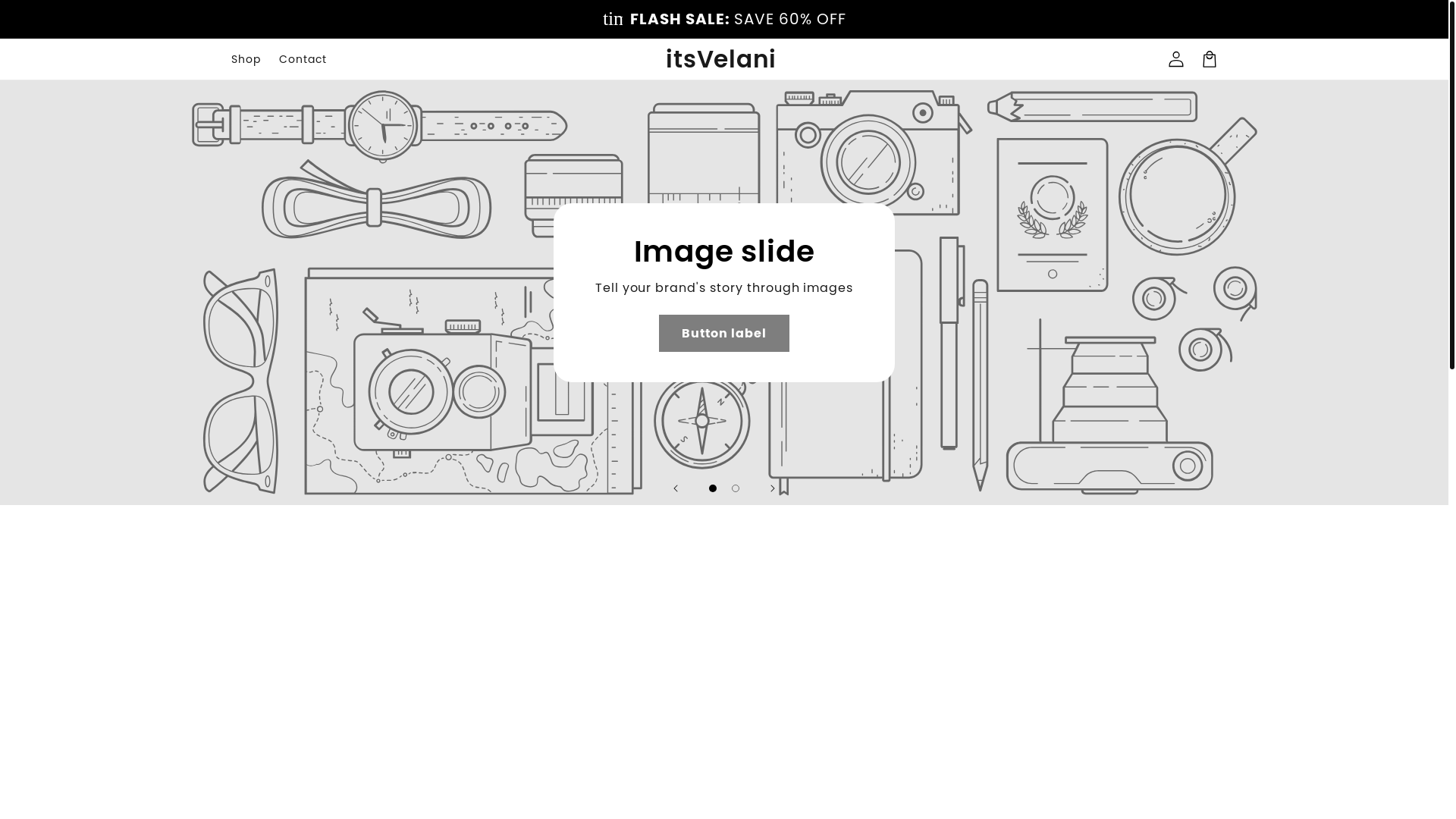 website screenshot of https://itsvelani.com/