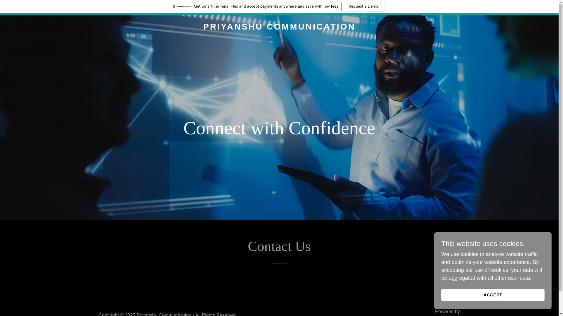 website screenshot of https://priyanshucommunication.shop/