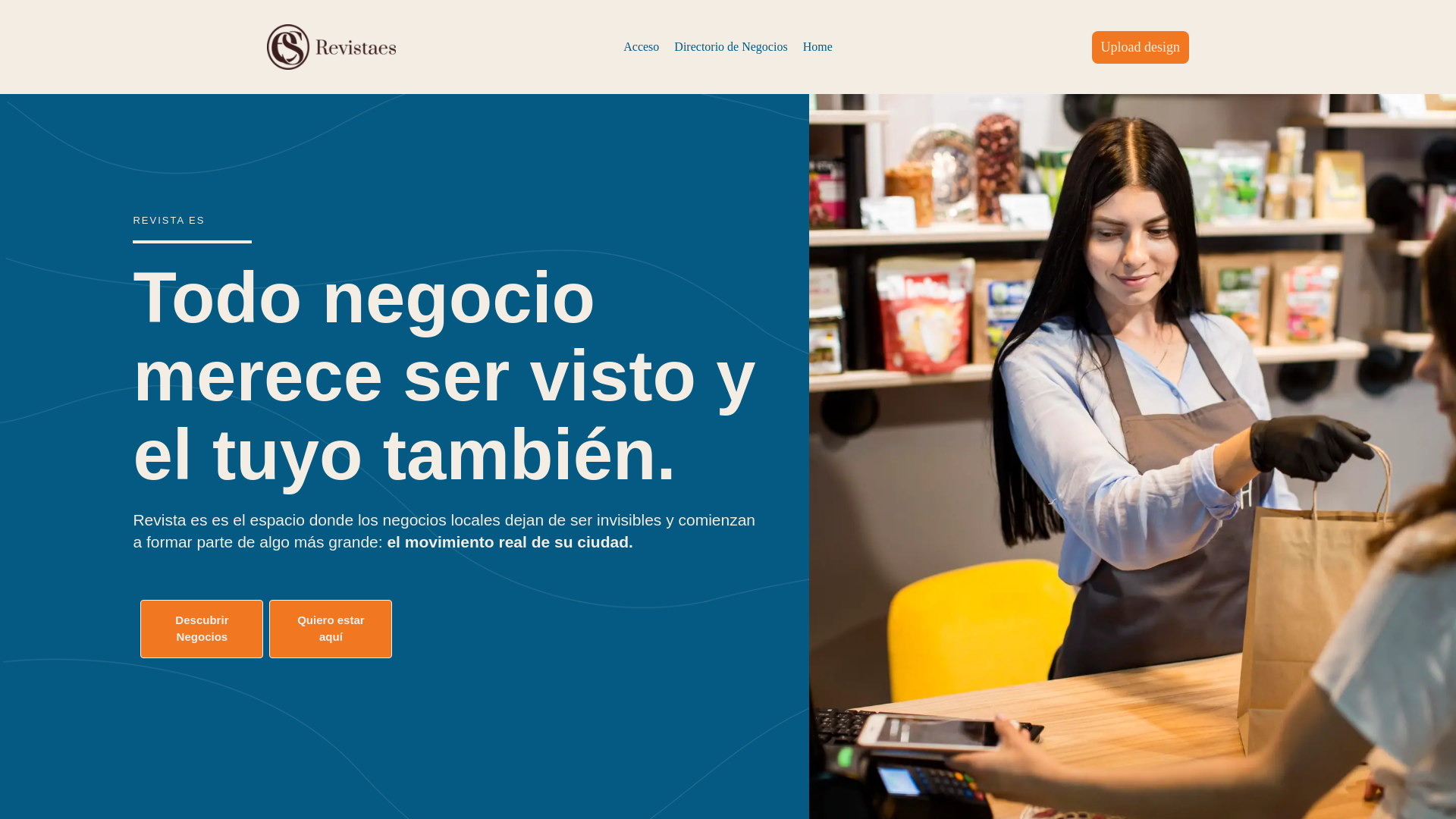 website screenshot of https://revistaes.com.mx/
