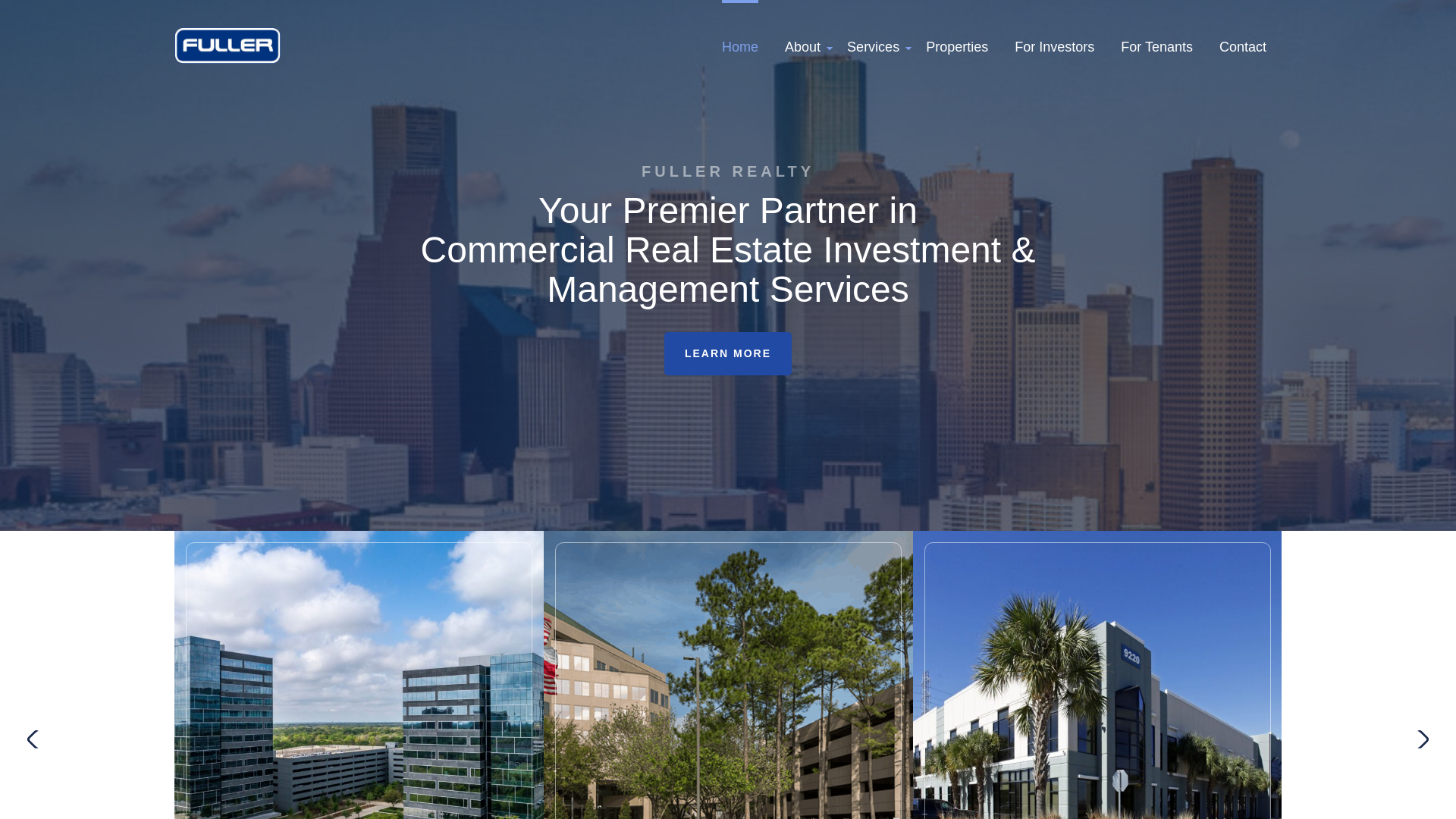 website screenshot of http://www.fullertx.com/