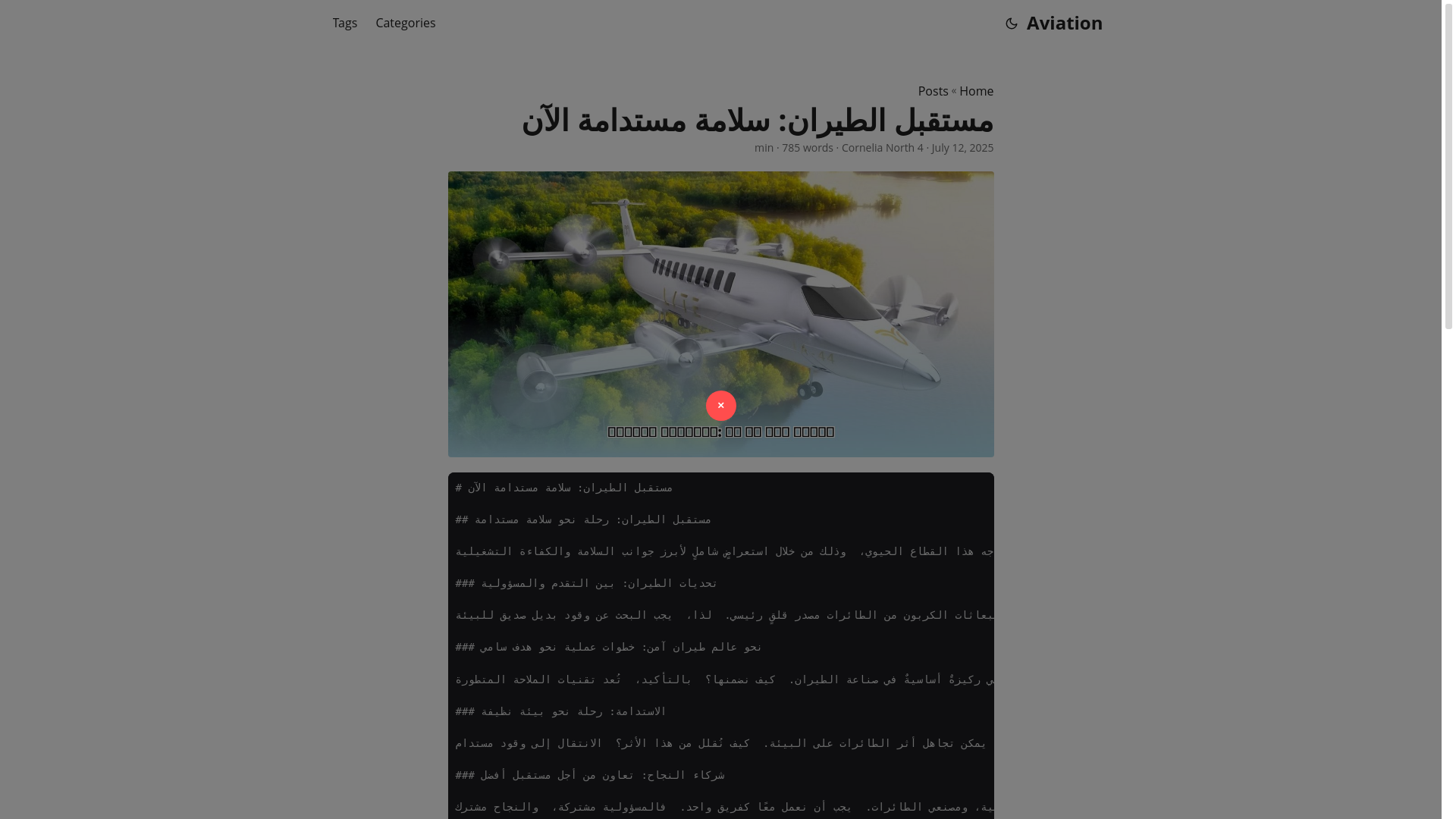 website screenshot of https://aviation-c7o.pages.dev/