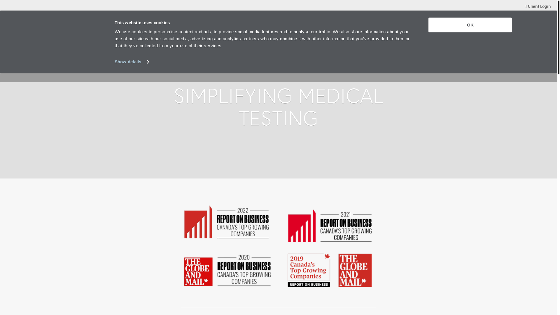 website screenshot of https://icentia.services/