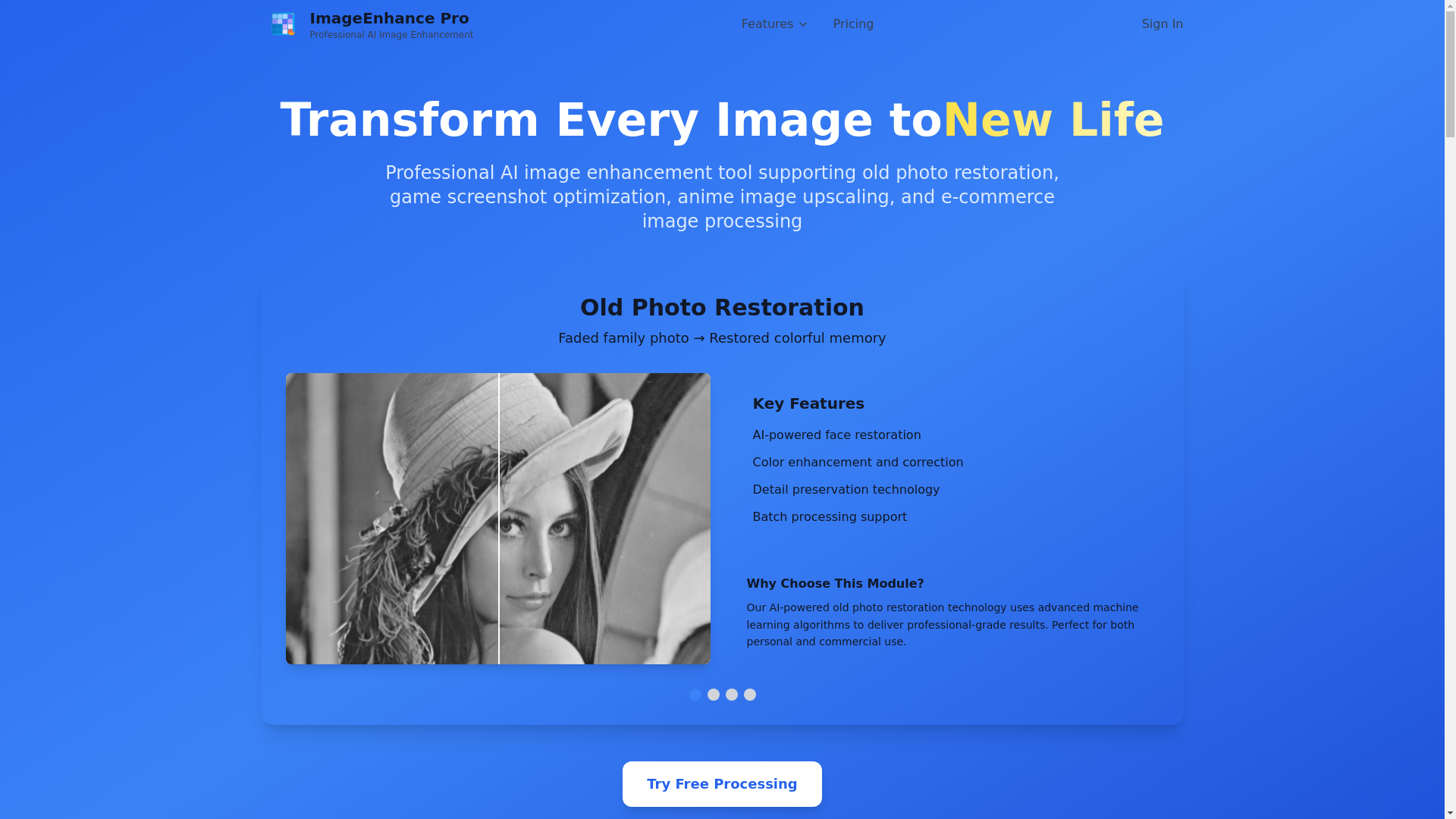 website screenshot of https://imageenhance.pages.dev/