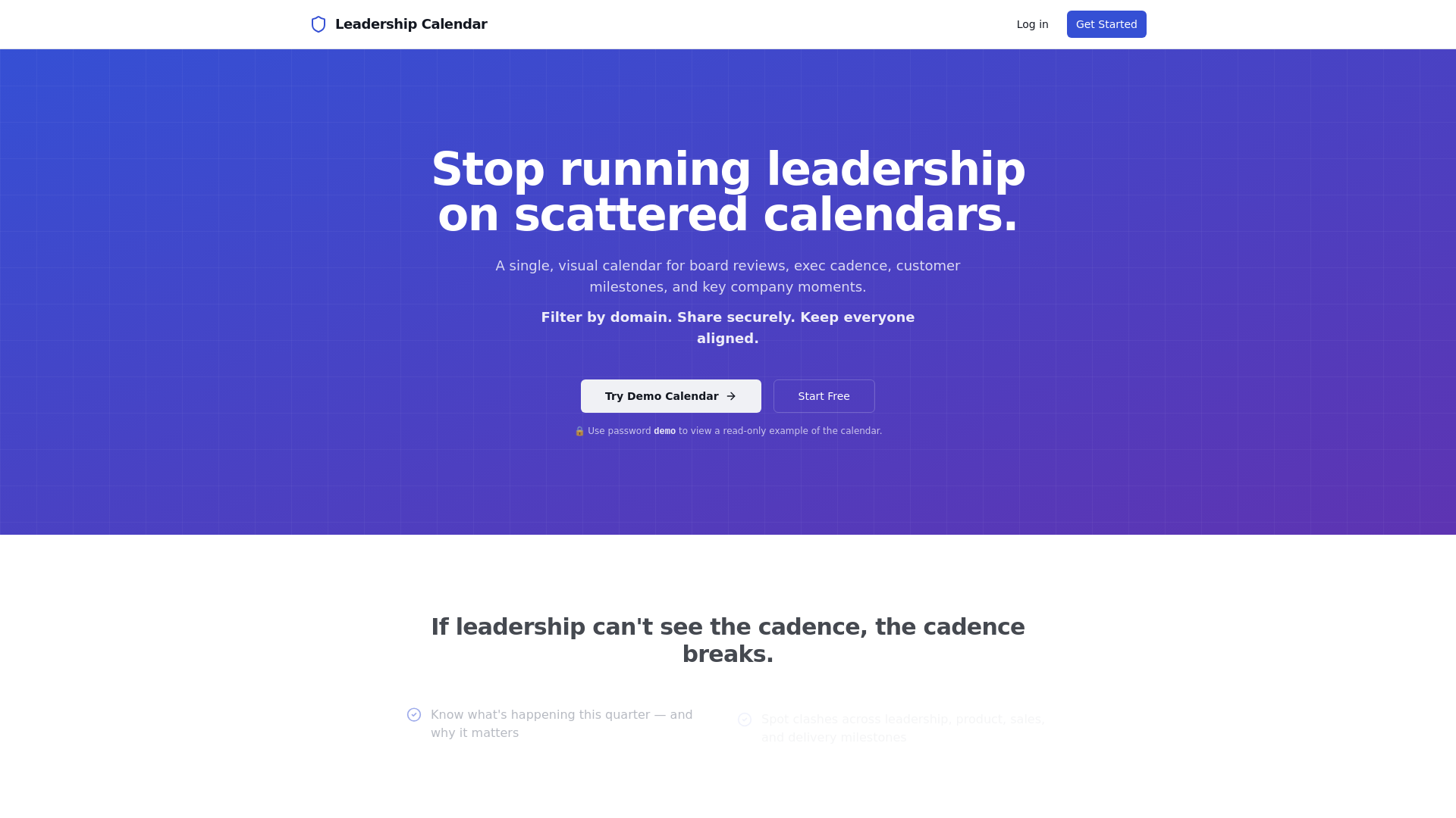 website screenshot of https://viewcal.co.uk/