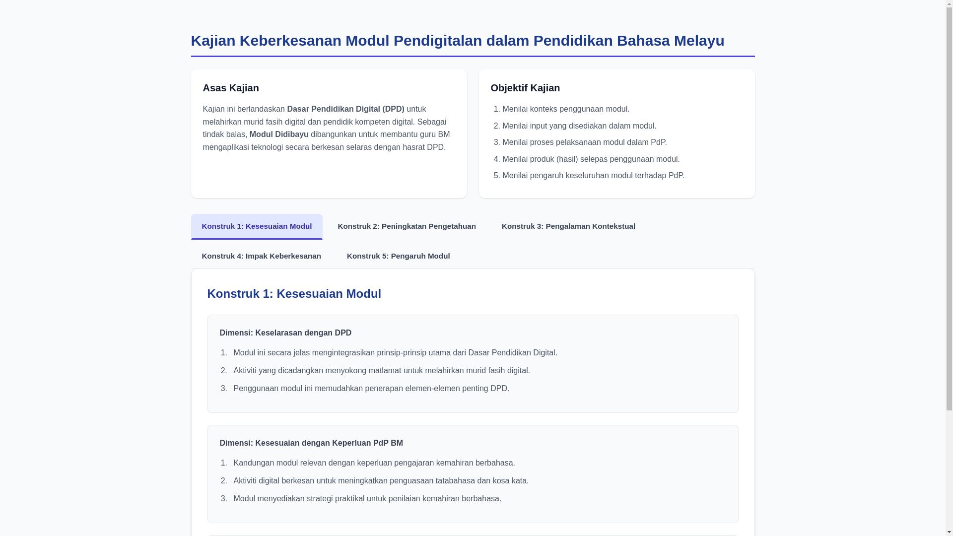 website screenshot of https://modulpendigitalanbmkajiankeberkesanan.pages.dev/