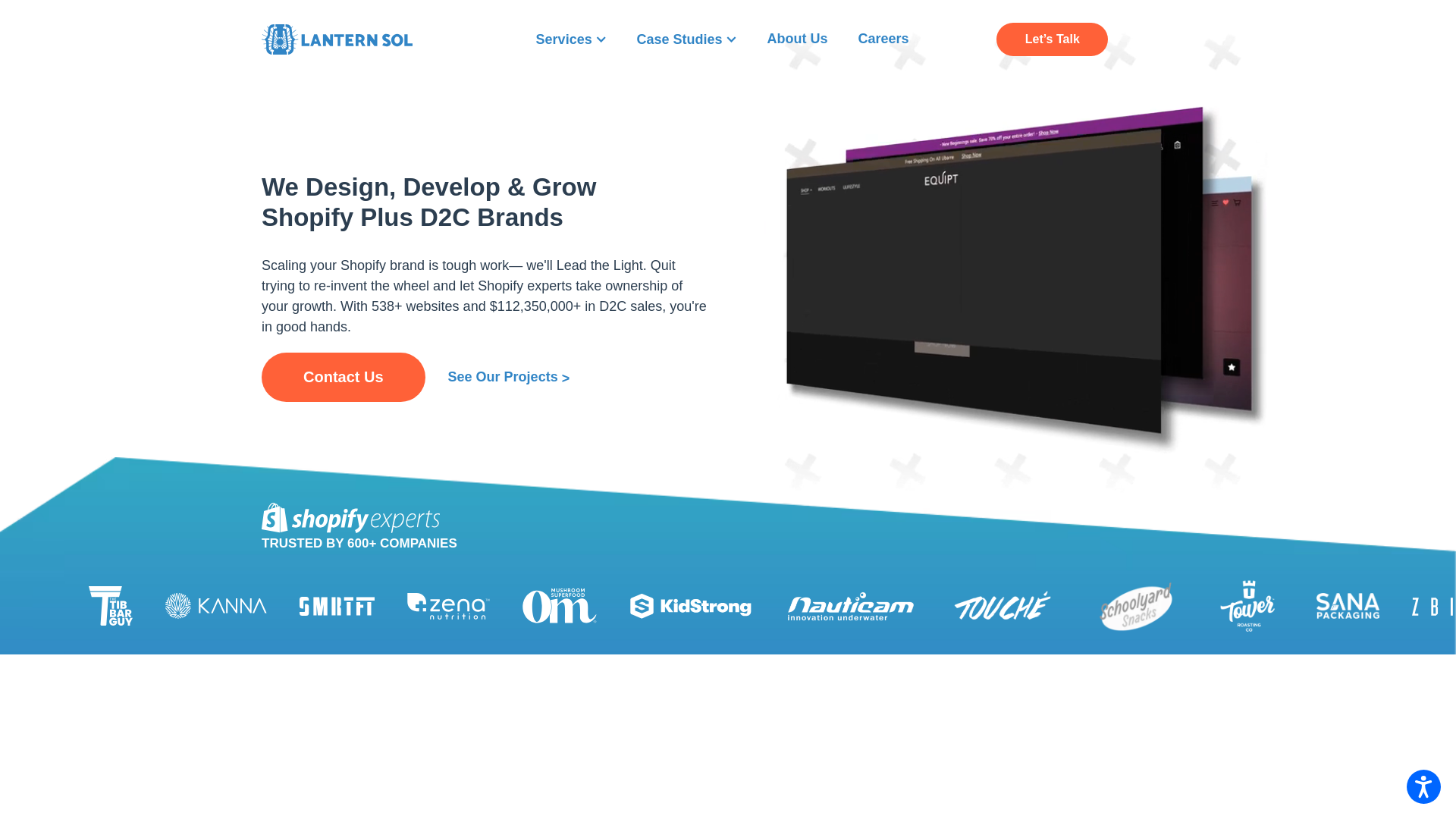 website screenshot of https://lanternsolstrategyhub.com/