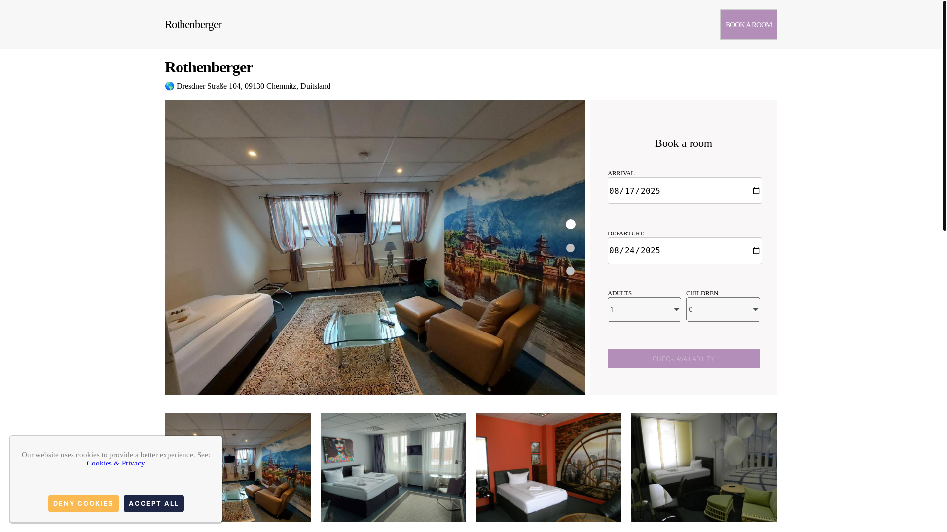 website screenshot of https://rothenberger-apartments.com.es/