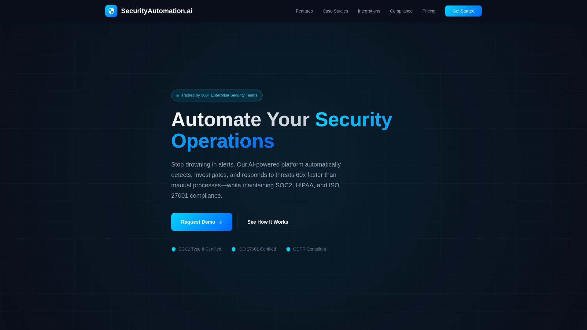 website screenshot of https://securityautomation-ai.pages.dev/