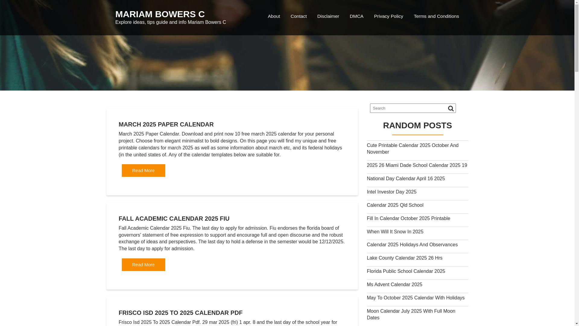 website screenshot of https://mariambowersc.pages.dev/