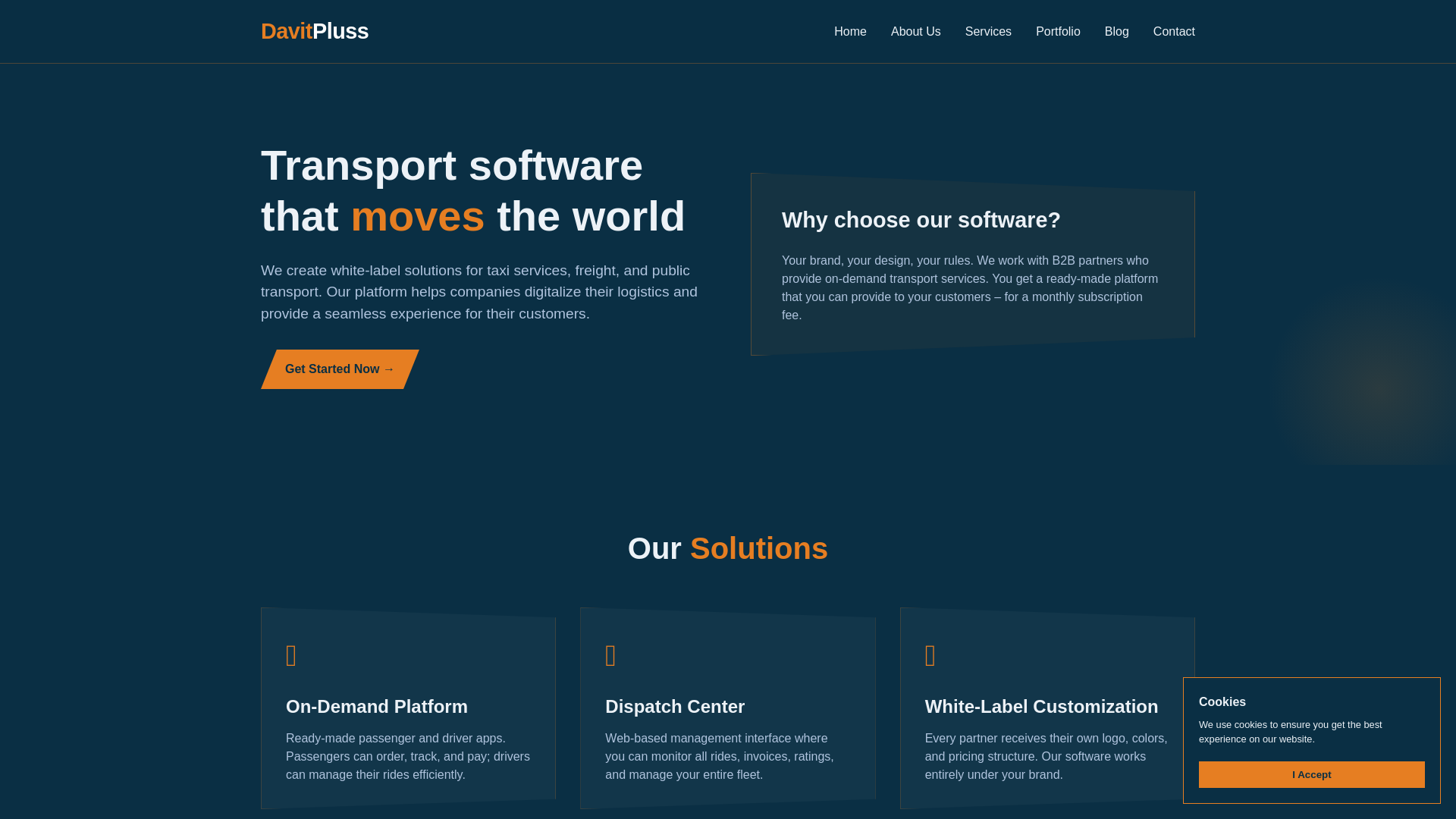 website screenshot of https://davitpluss.org/