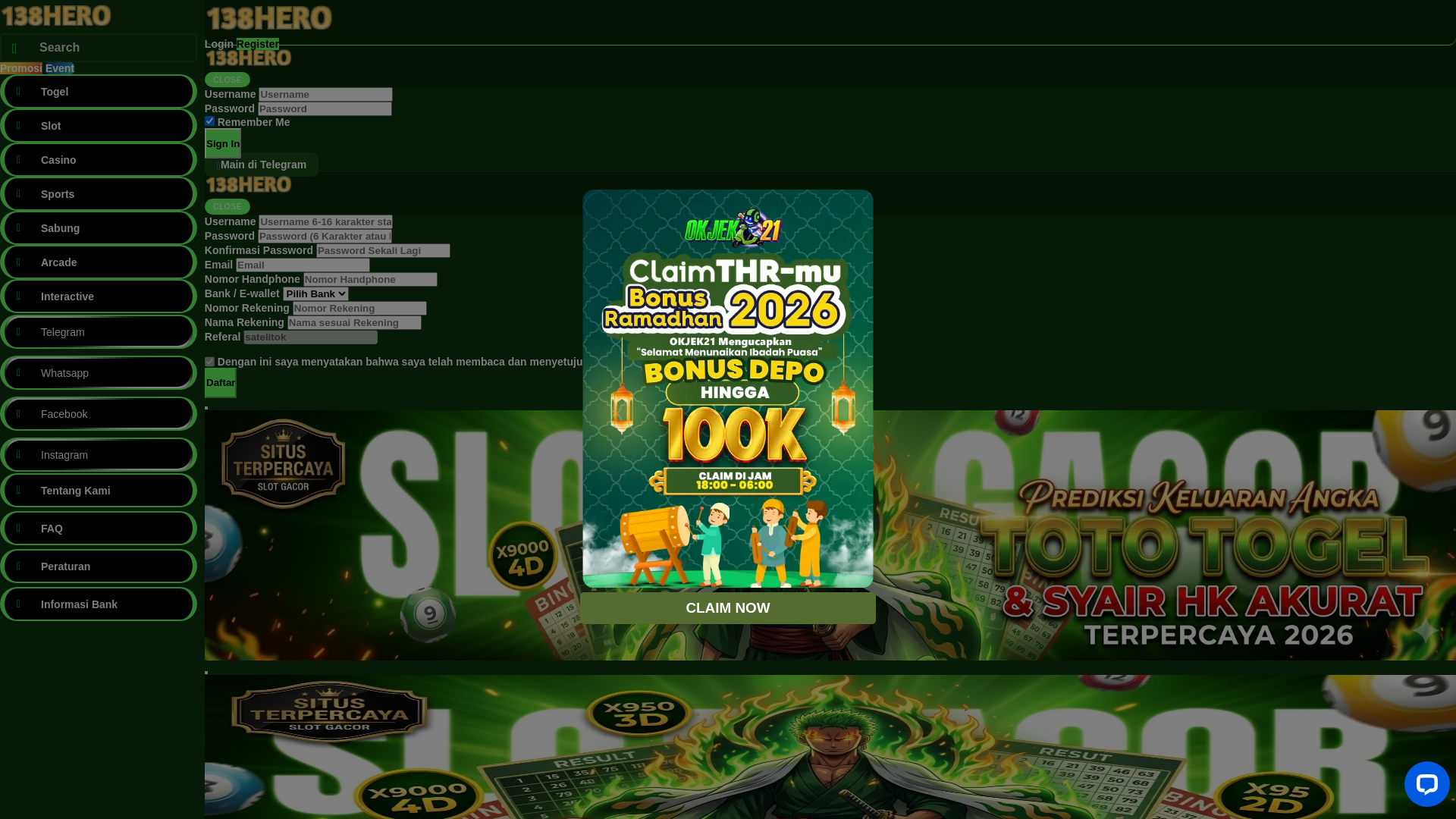 website screenshot of https://138herook.com/