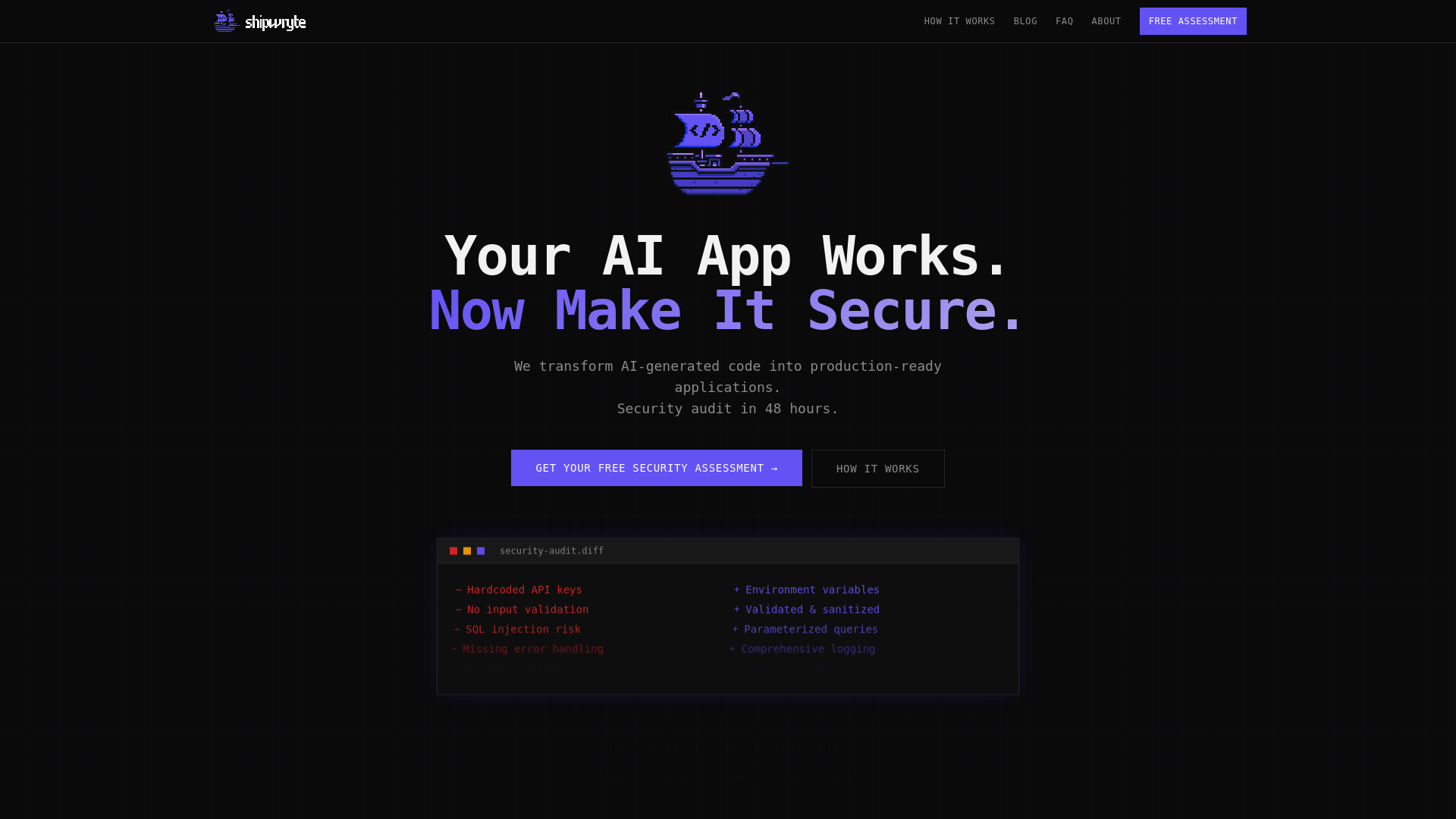 website screenshot of https://shipwryte.com/