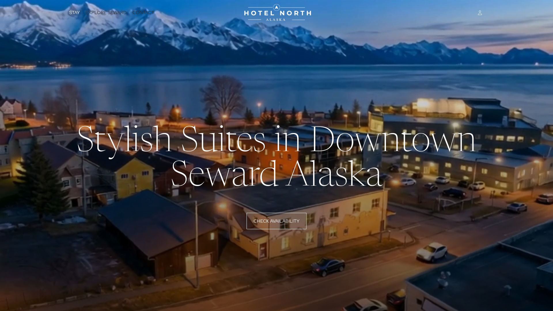 website screenshot of https://thehotelnorth.com