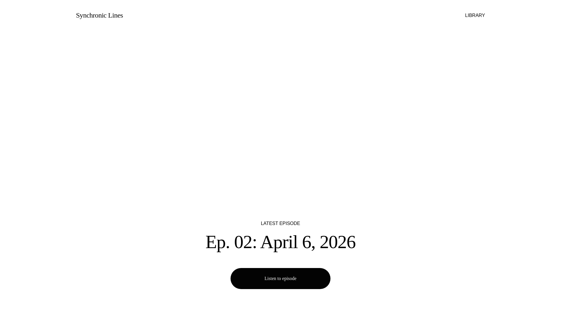 website screenshot of https://synchroniclines.com/