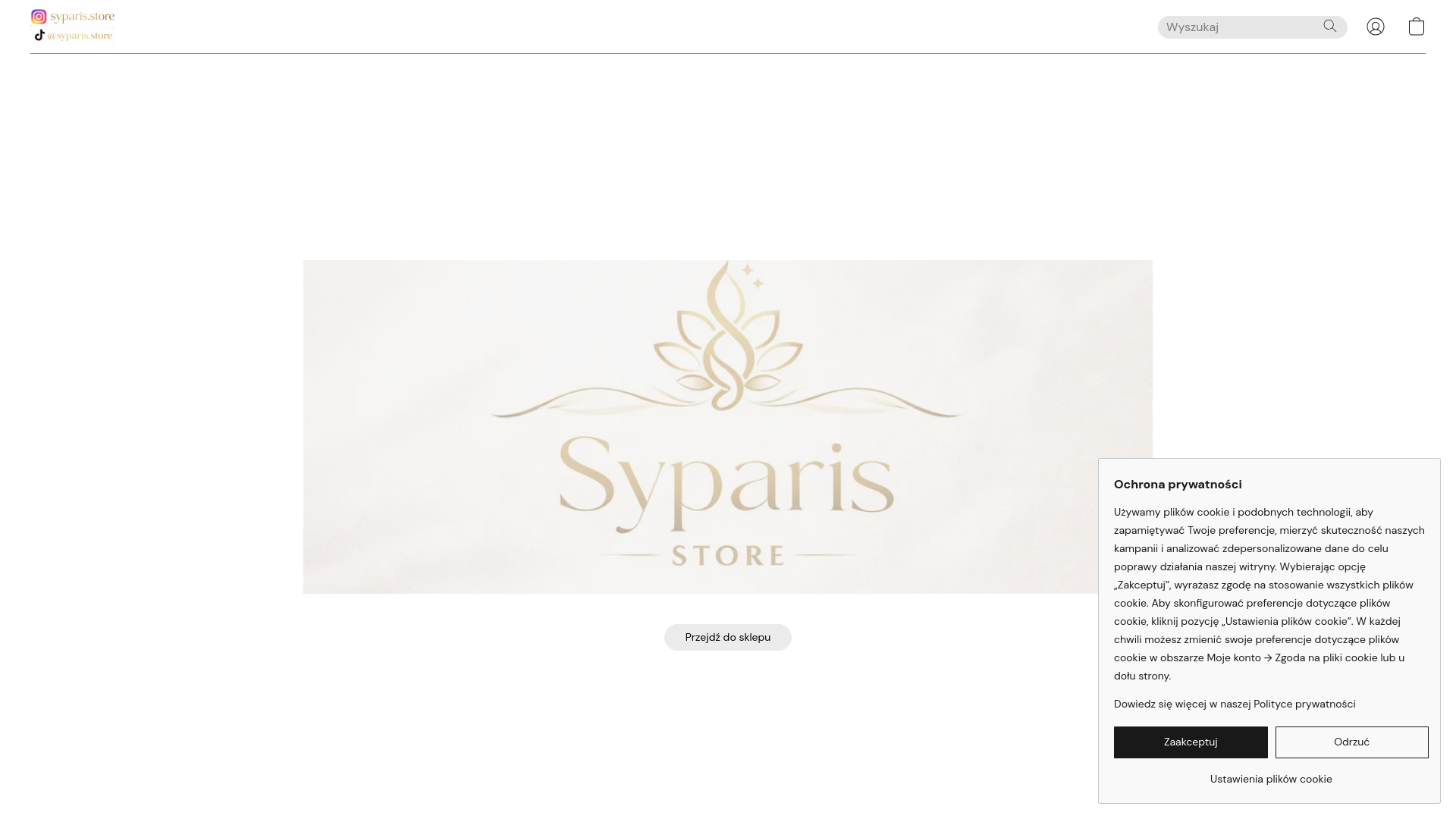 website screenshot of https://syparis.pl/