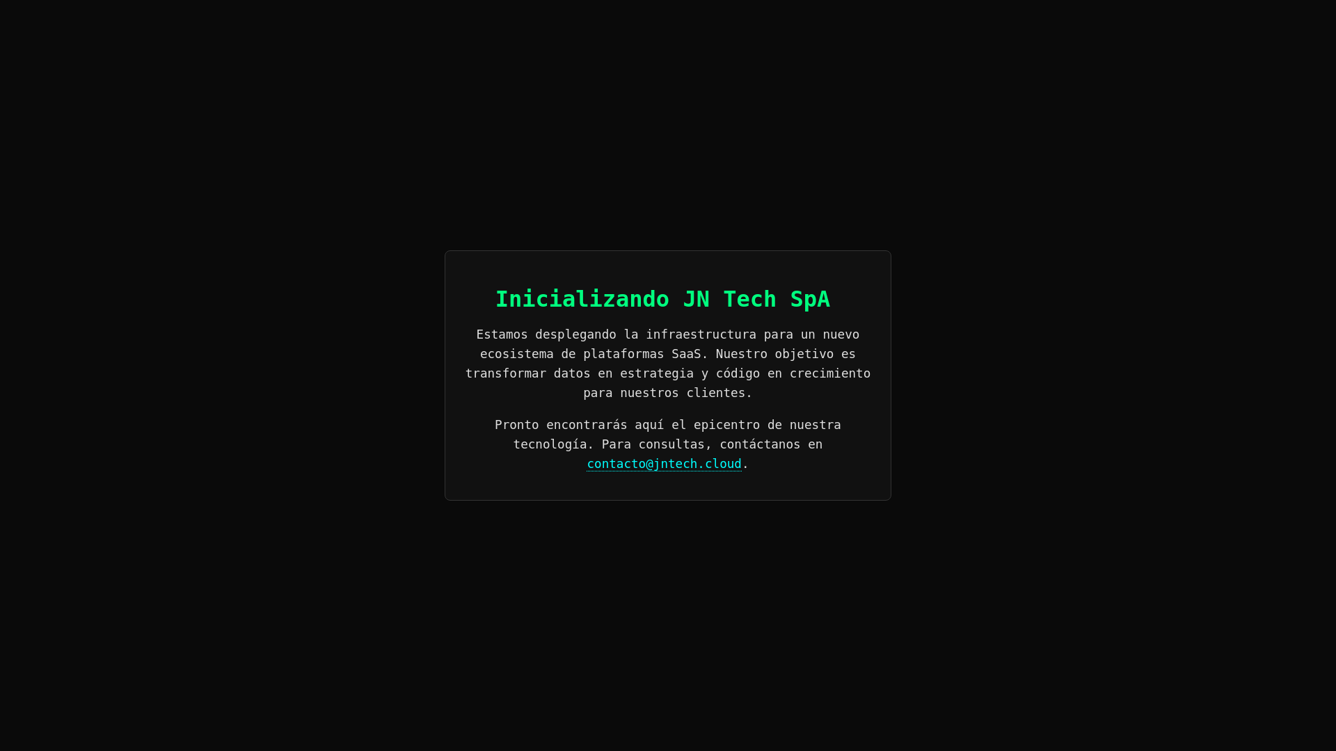 website screenshot of https://jntech.cloud/