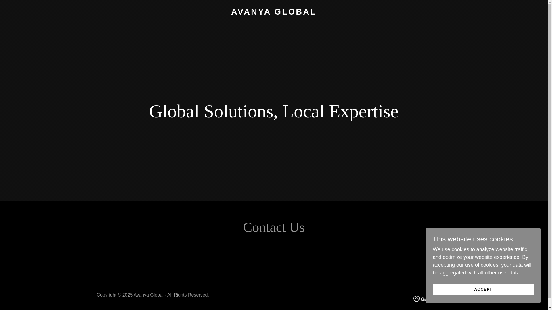 website screenshot of https://avanyaglobal.in/