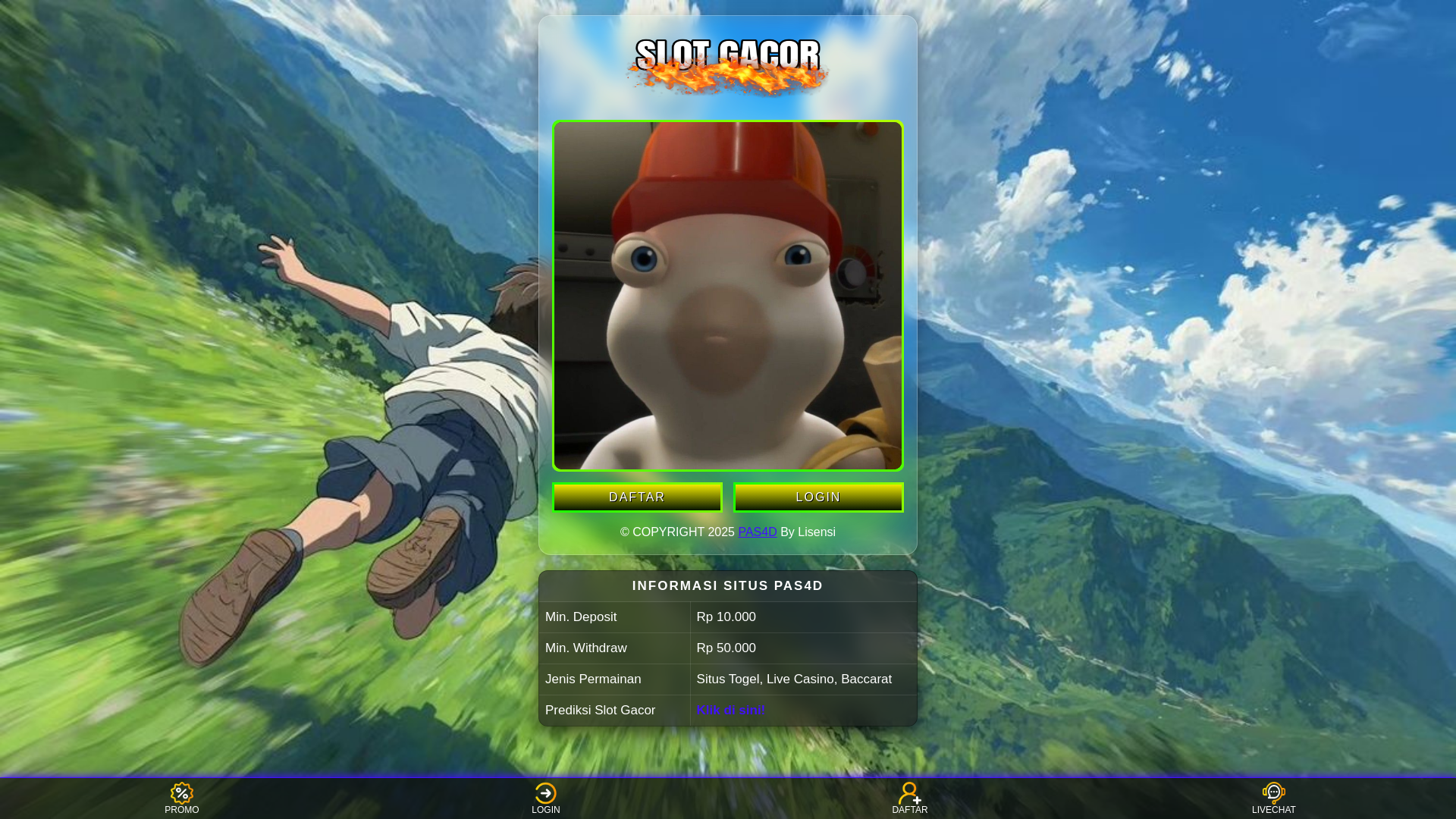 website screenshot of https://jangangasukatakutkebantai.pages.dev/