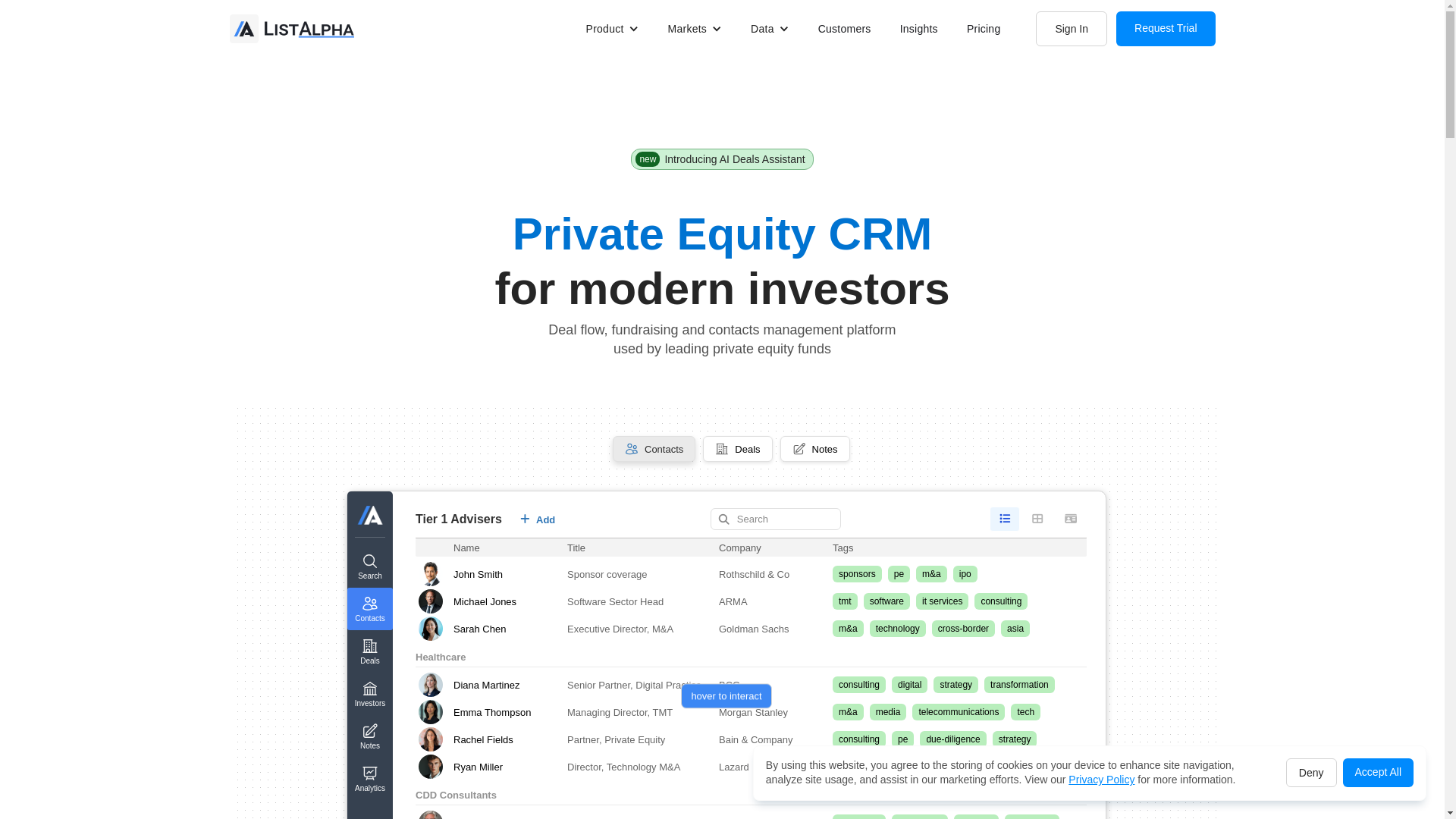 website screenshot of https://listalpha.com/