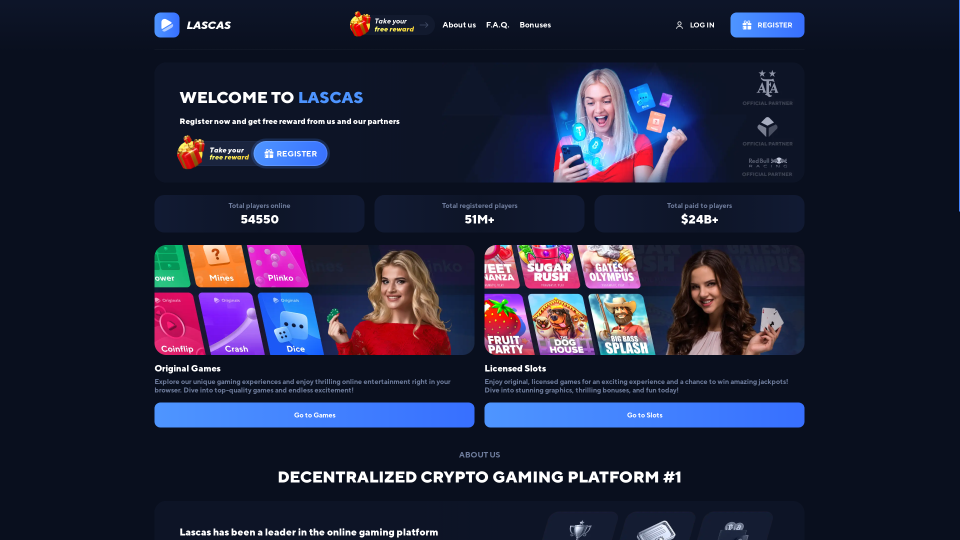 website screenshot of https://lascas.sbs/