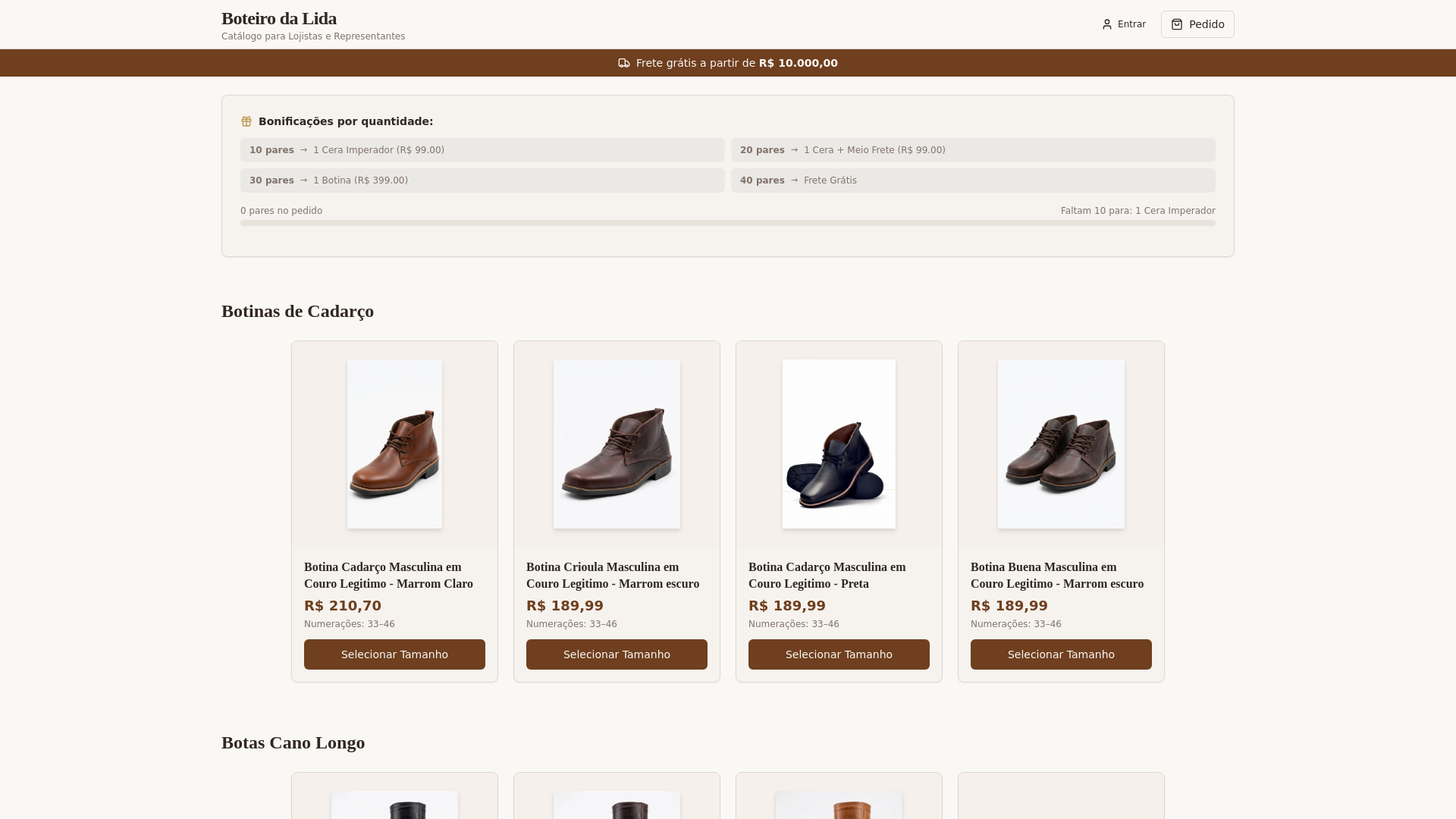 website screenshot of https://representanteboteiro.pages.dev/