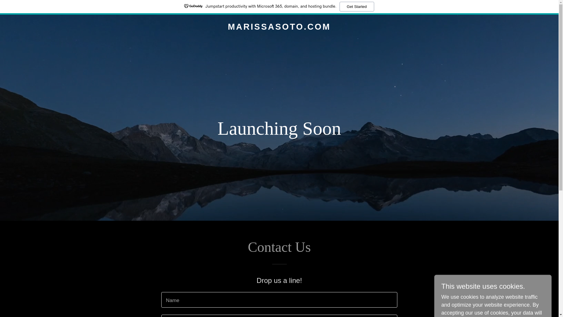 website screenshot of https://marissasoto.com/