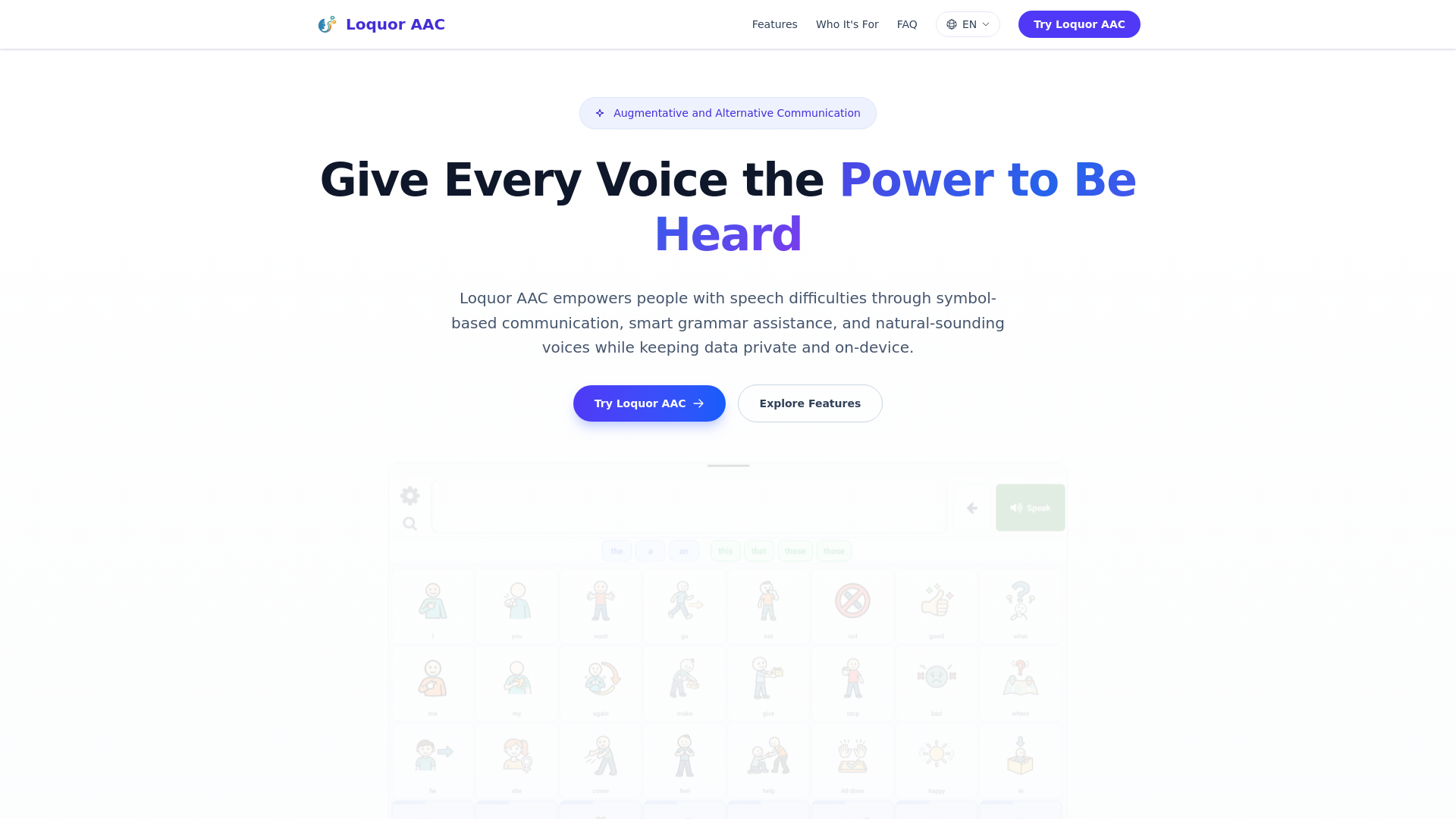 website screenshot of https://loquoraac.com/