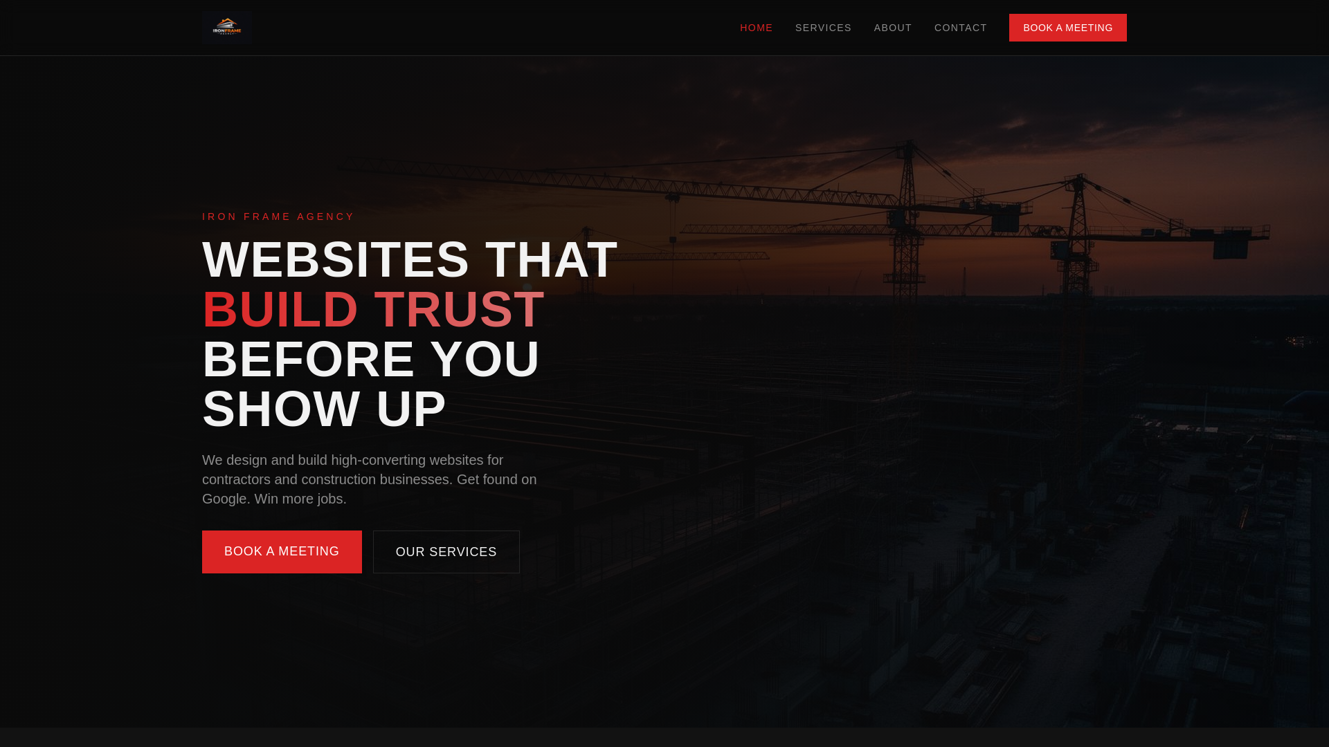 website screenshot of https://iron-frame-agency.pages.dev/