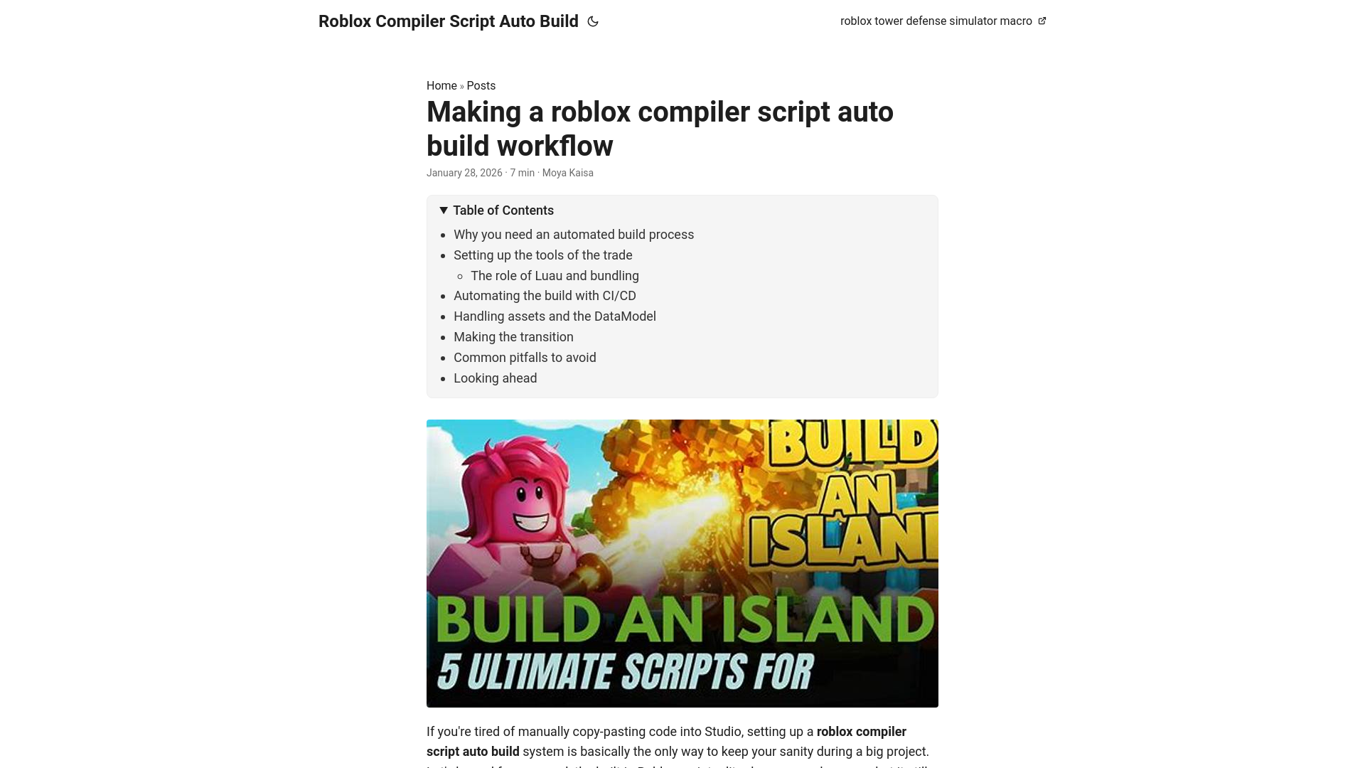 website screenshot of https://roblox-compiler-script-auto-build.pages.dev/