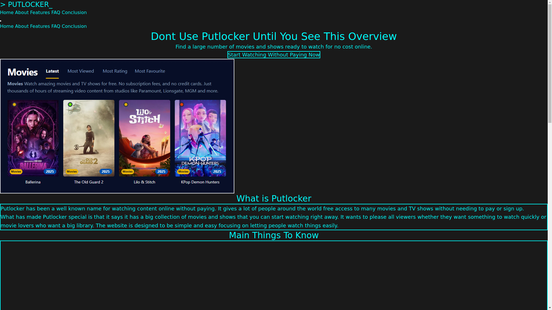 website screenshot of https://putlocker-6ser.pages.dev/