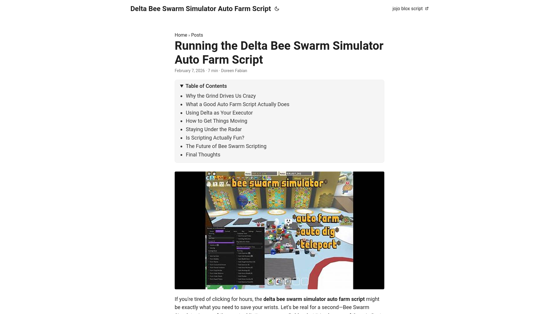 website screenshot of https://delta-bee-swarm-simulator-auto-farm-script.pages.dev/