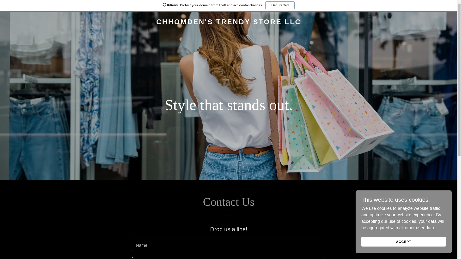 website screenshot of https://chhomdentrendystore.com/