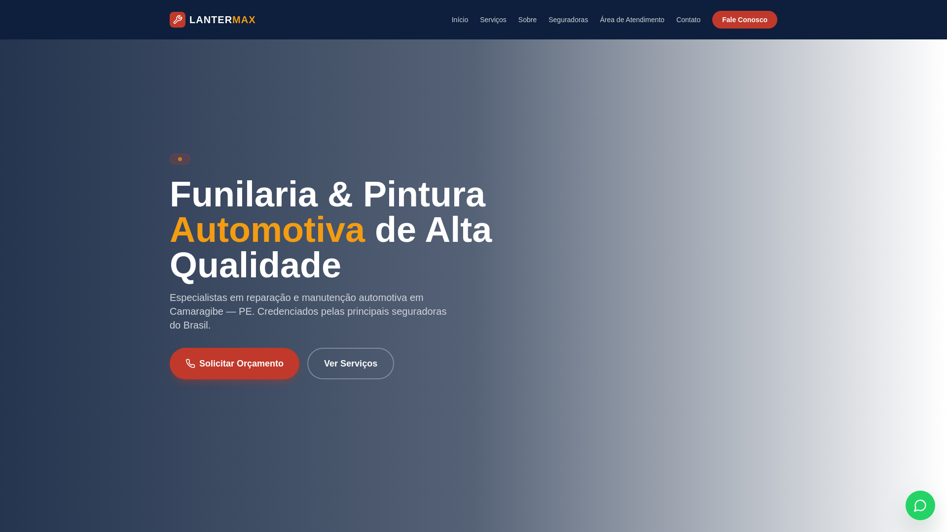 website screenshot of https://oficinalantermax.com.br/